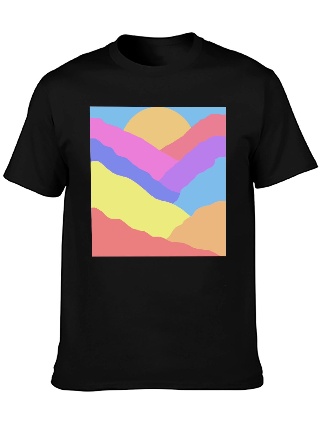 Abstract Mountain Graphic Tee - Unisex