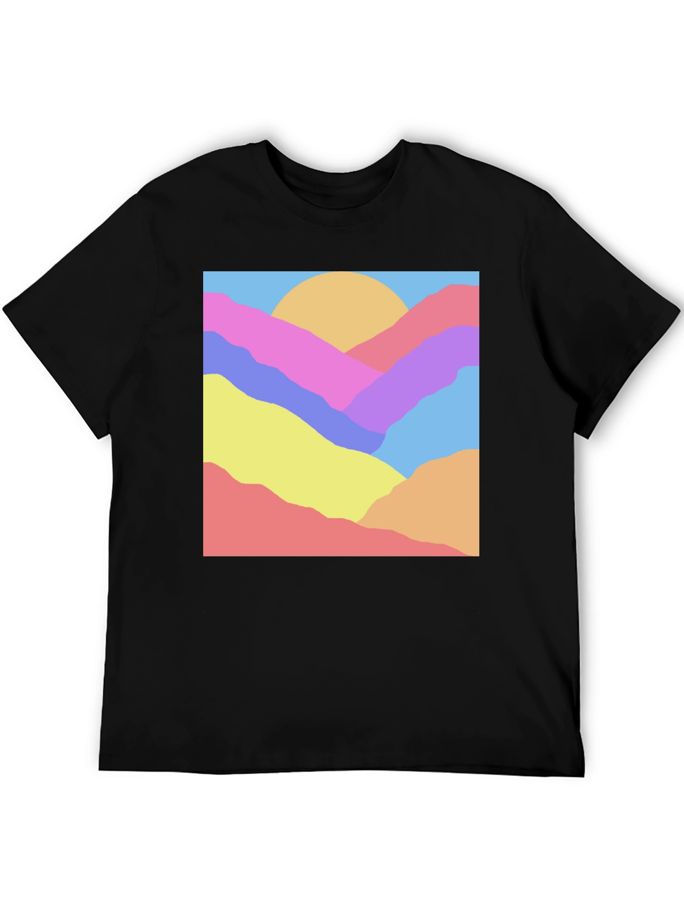 Abstract Mountain Graphic Tee - Unisex