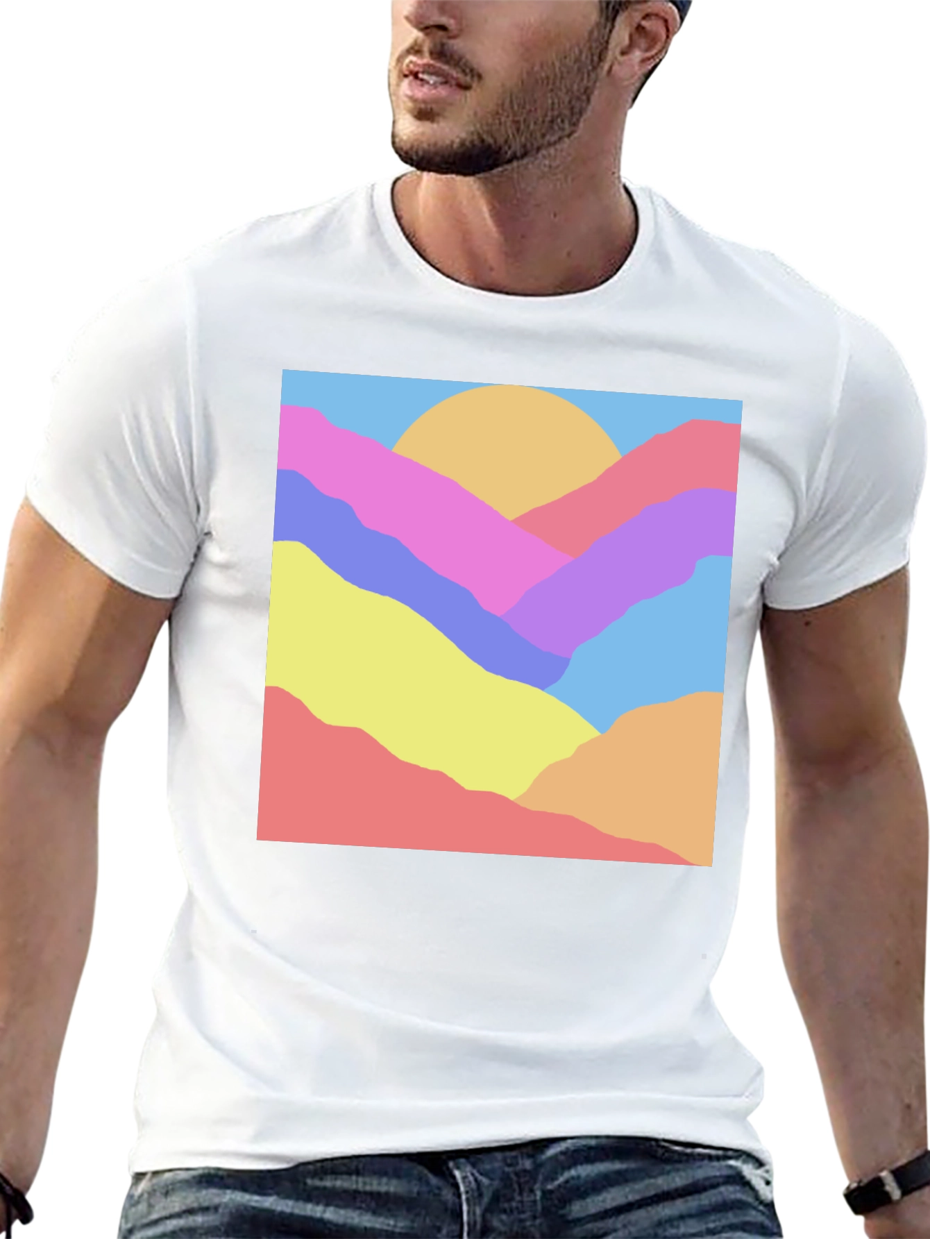 Abstract Mountain Graphic Tee - Unisex