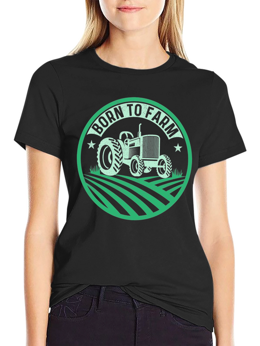 Born to Farm Graphic Tee - Tractor Design