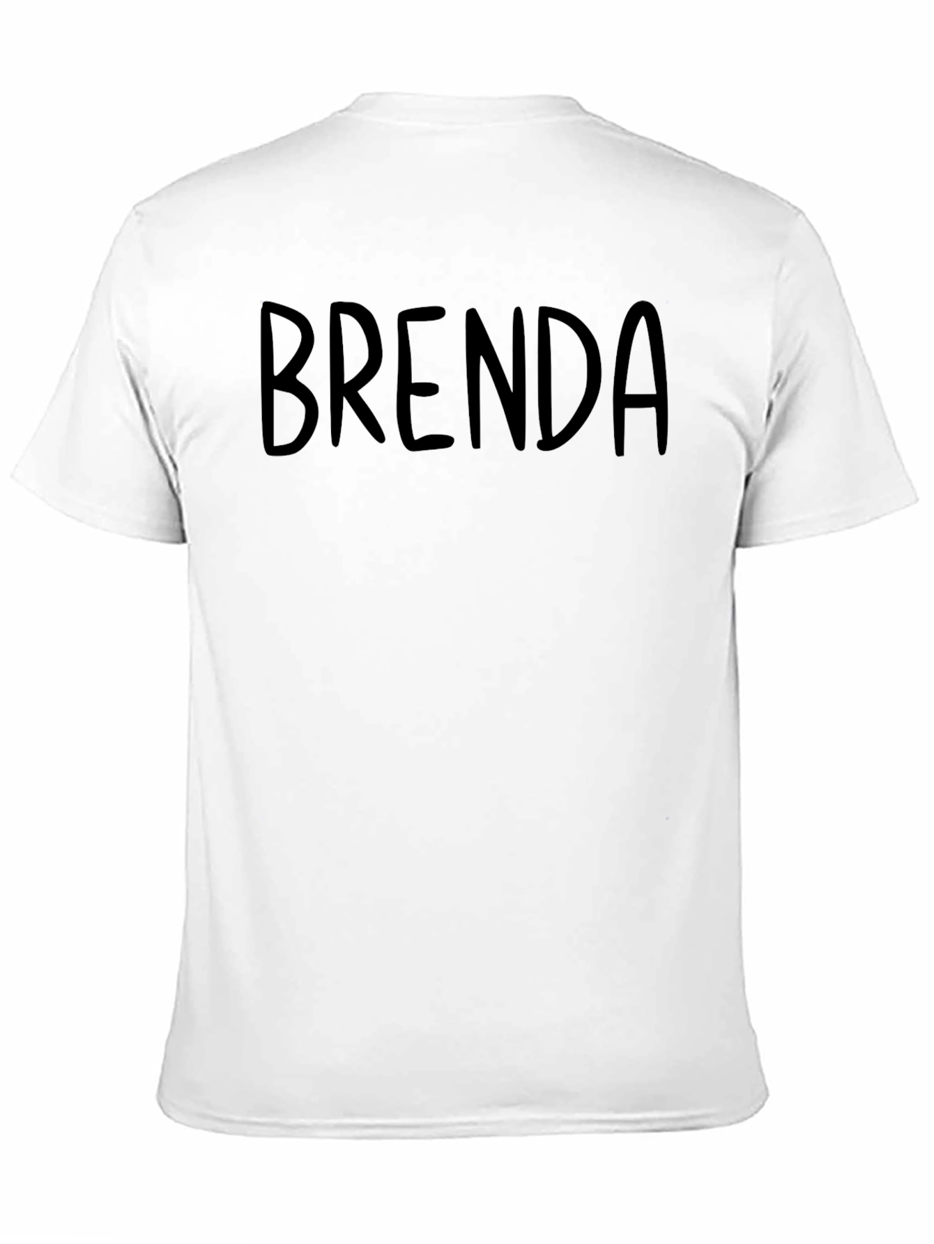 Brenda Personalized Black T-Shirt - Custom Name Tee