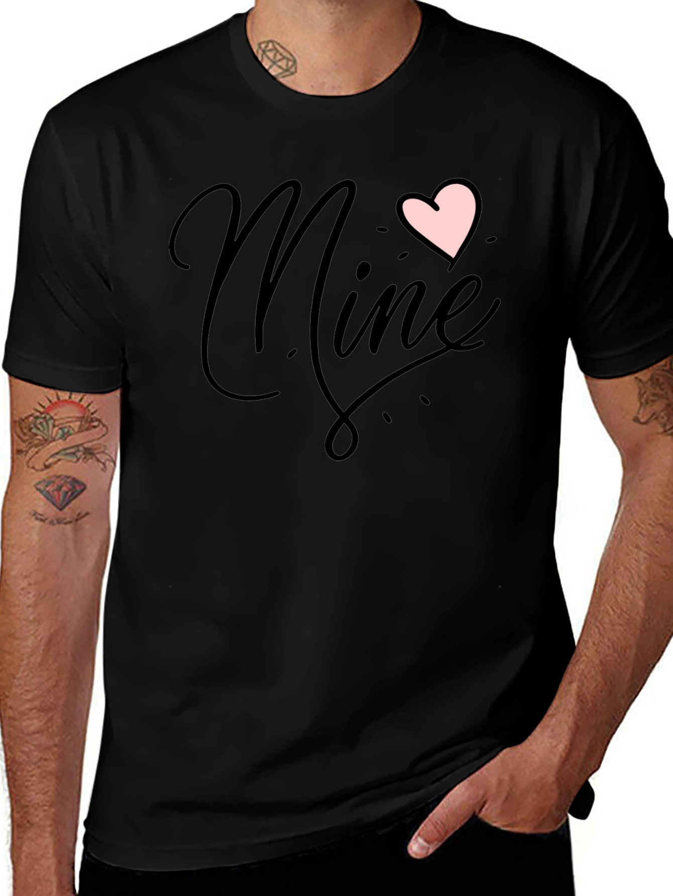 Mine Heart Valentines Day Tee