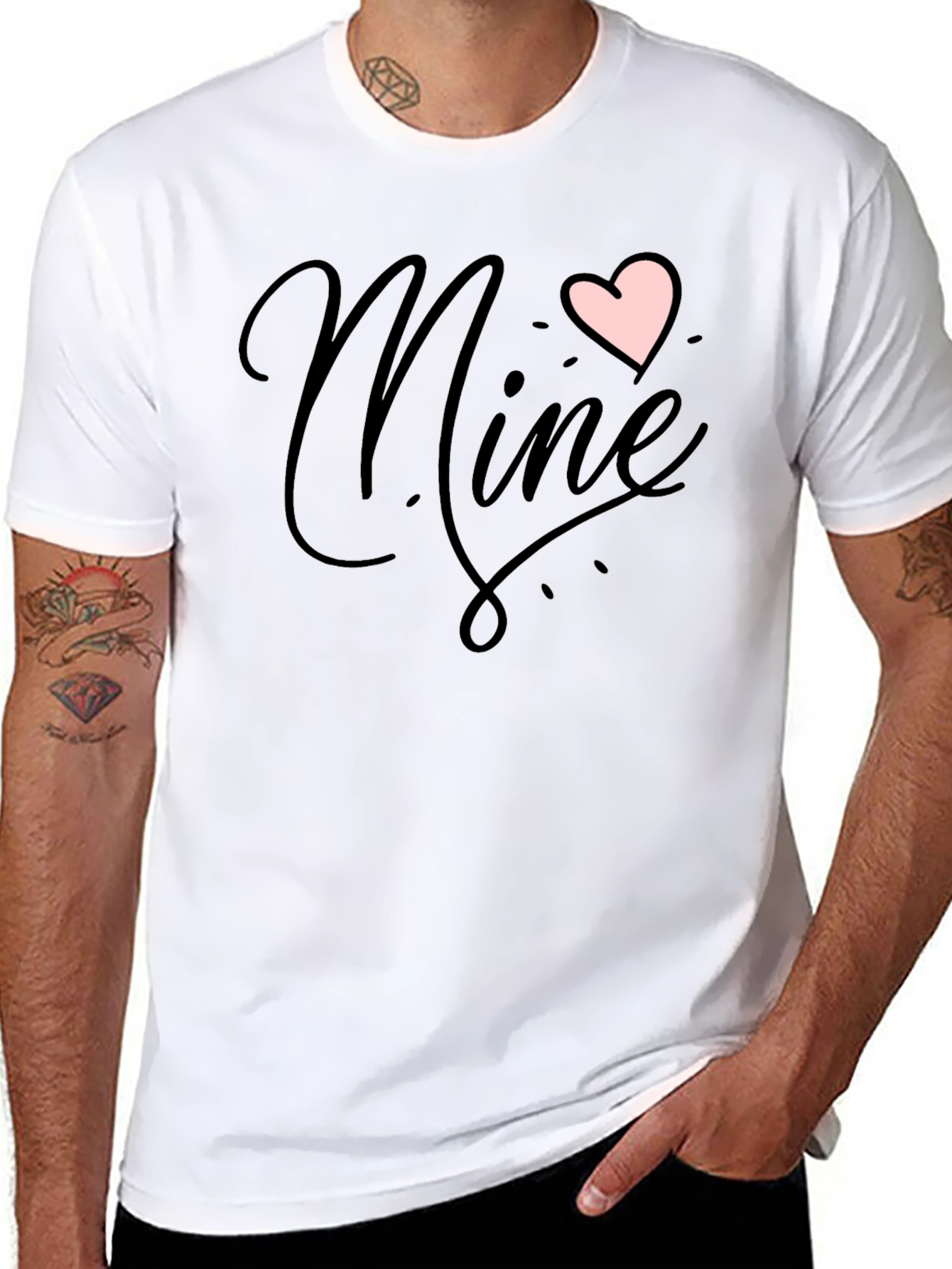 Mine Heart Valentines Day Tee