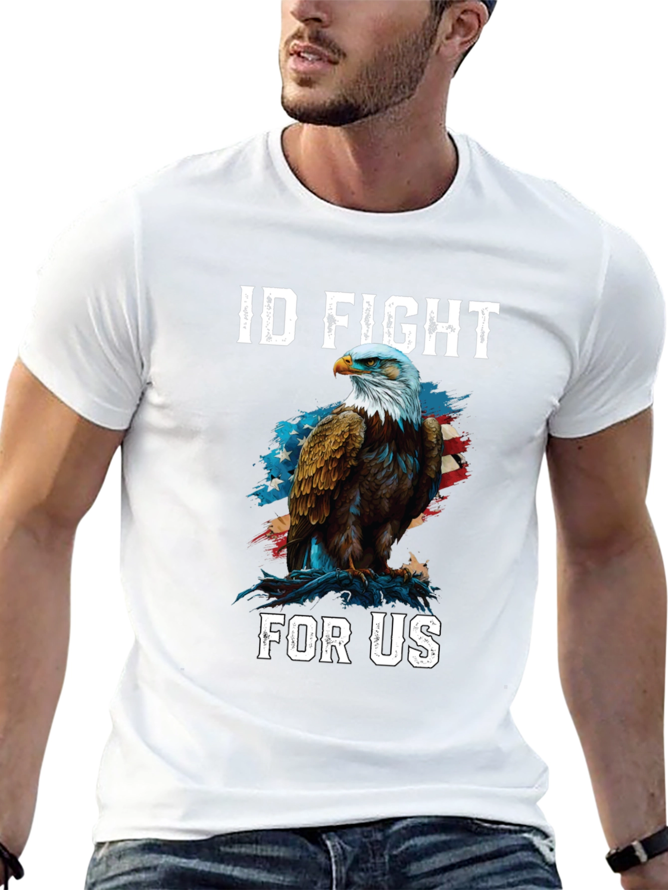 ID Fight For Us Patriotic Eagle T-Shirt