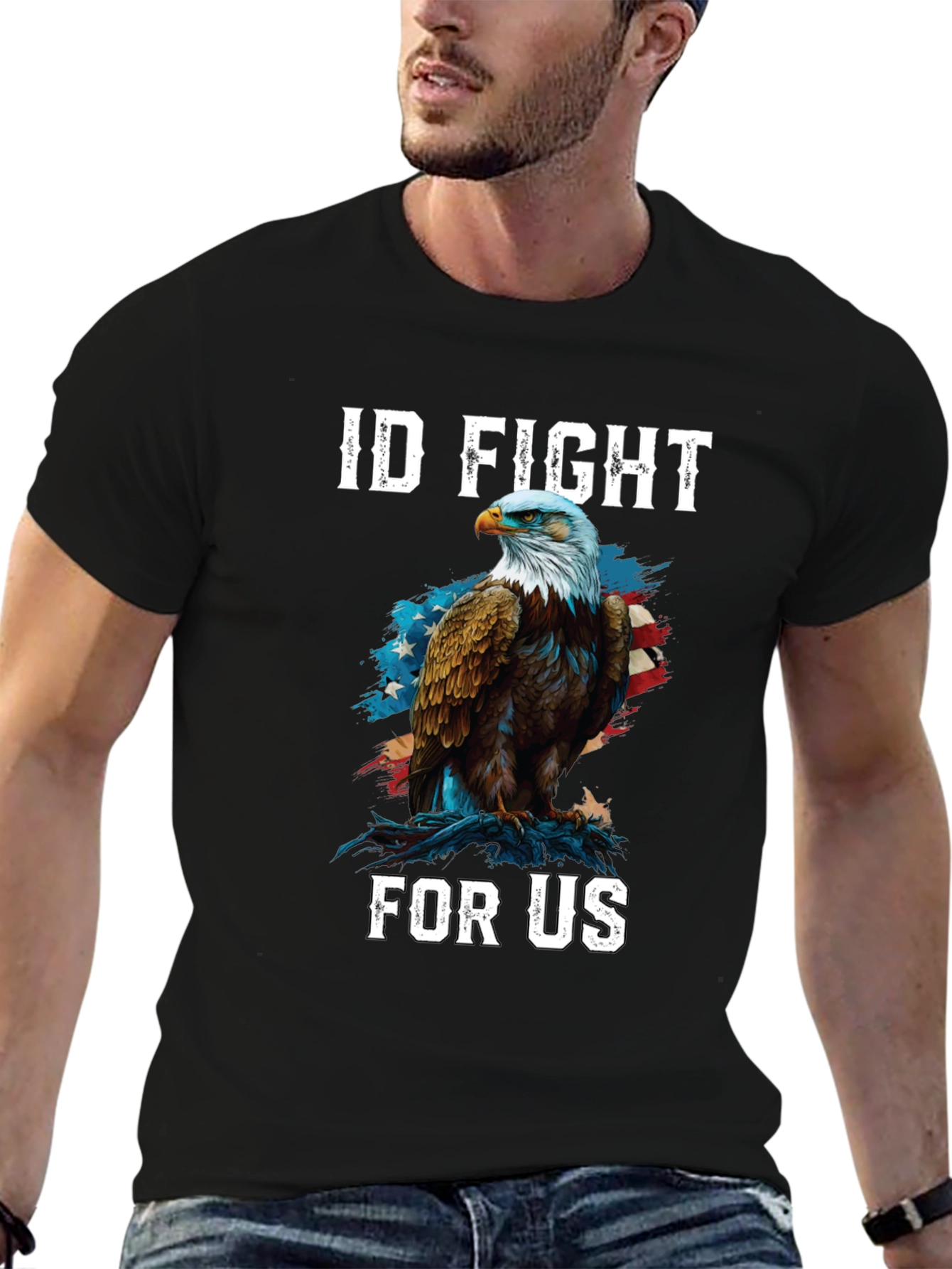 ID Fight For Us Patriotic Eagle T-Shirt