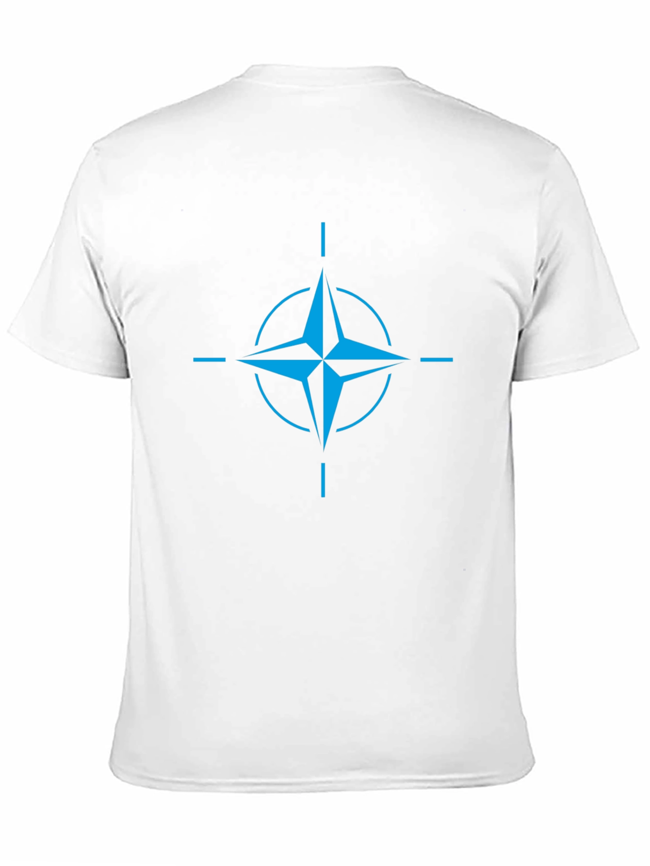 Blue NATO Star Black T-Shirt