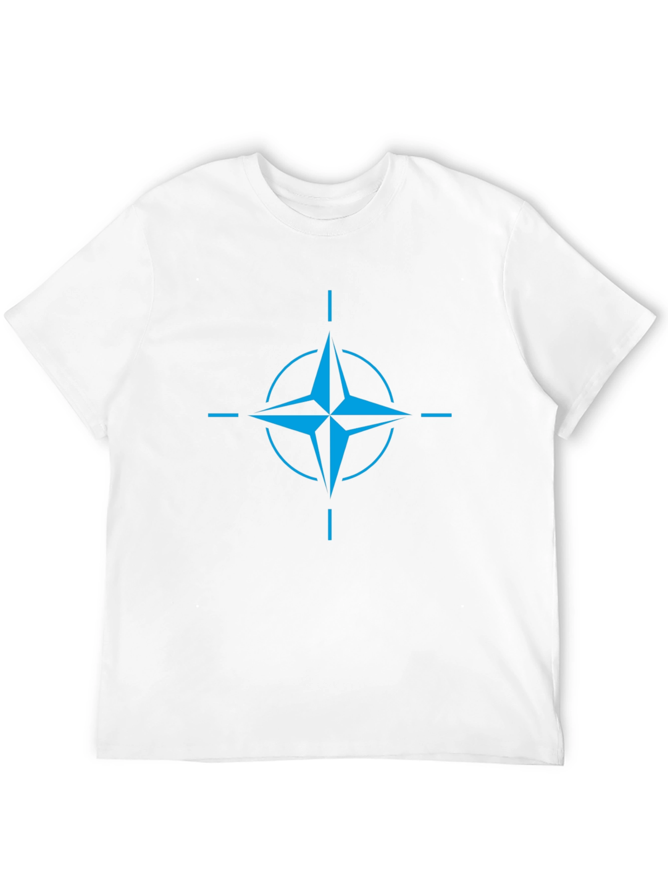 Blue NATO Star Black T-Shirt