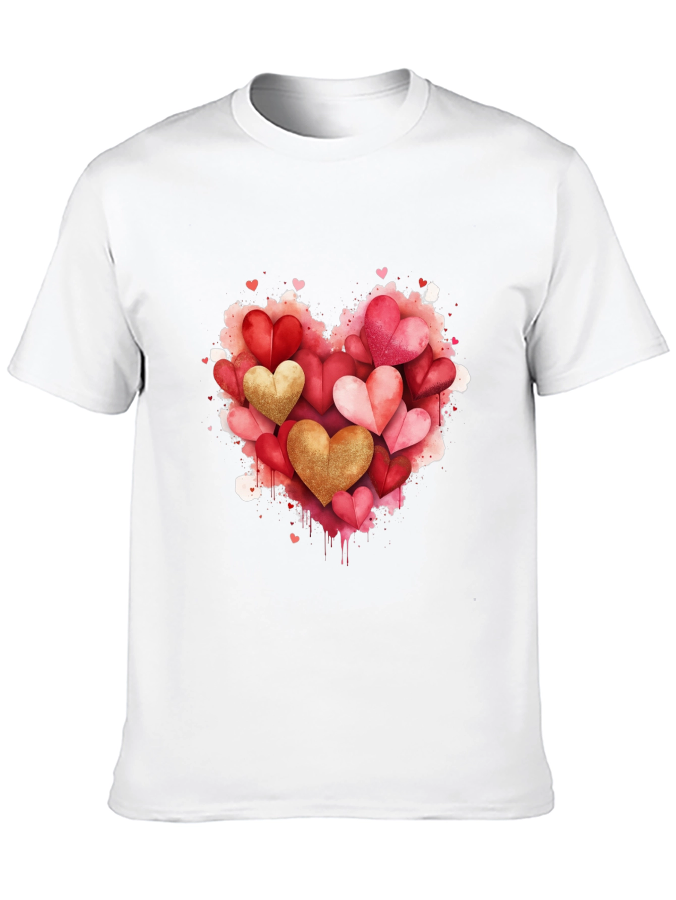 Heart Valentines Day Graphic T-Shirt