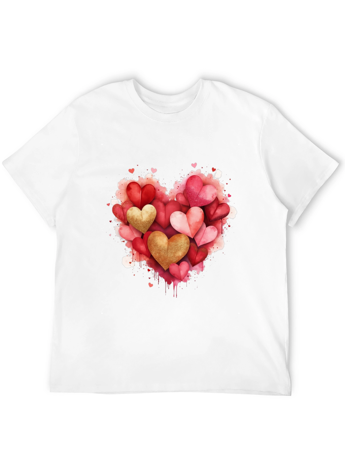 Heart Valentines Day Graphic T-Shirt