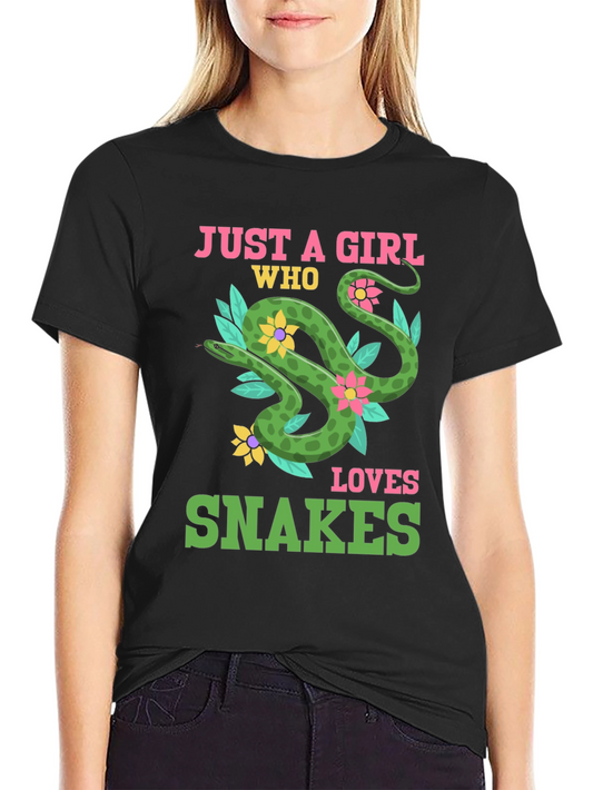 Just A Girl Who Loves Snakes T-Shirt
