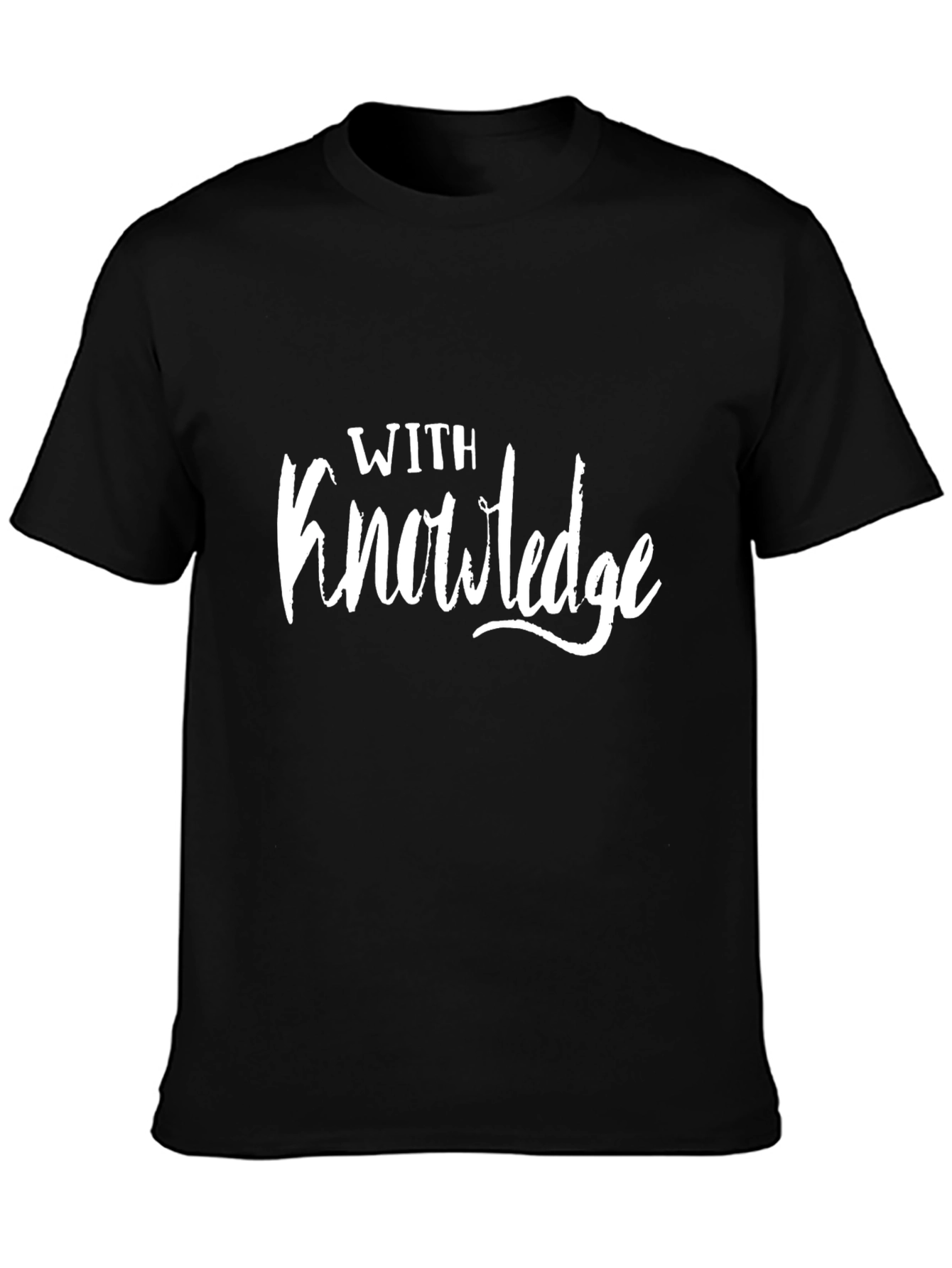 With Knowledge T-Shirt Black