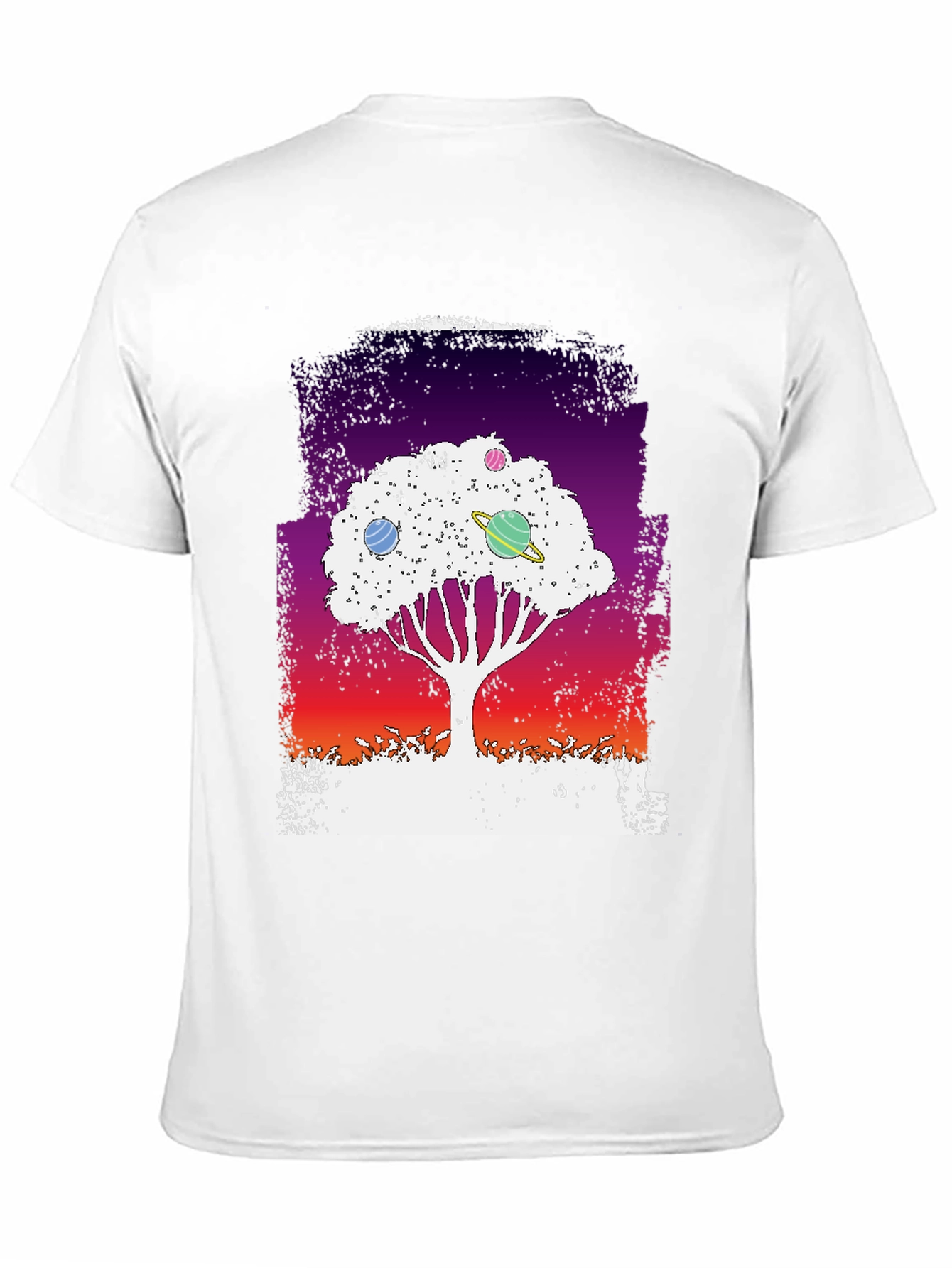 Galaxy Tree Graphic Tee - Black Unisex T-Shirt