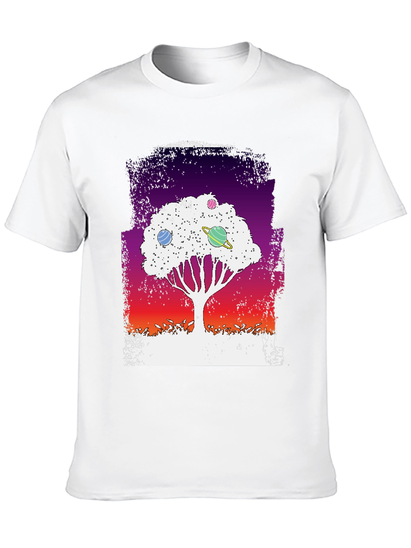 Galaxy Tree Graphic Tee - Black Unisex T-Shirt