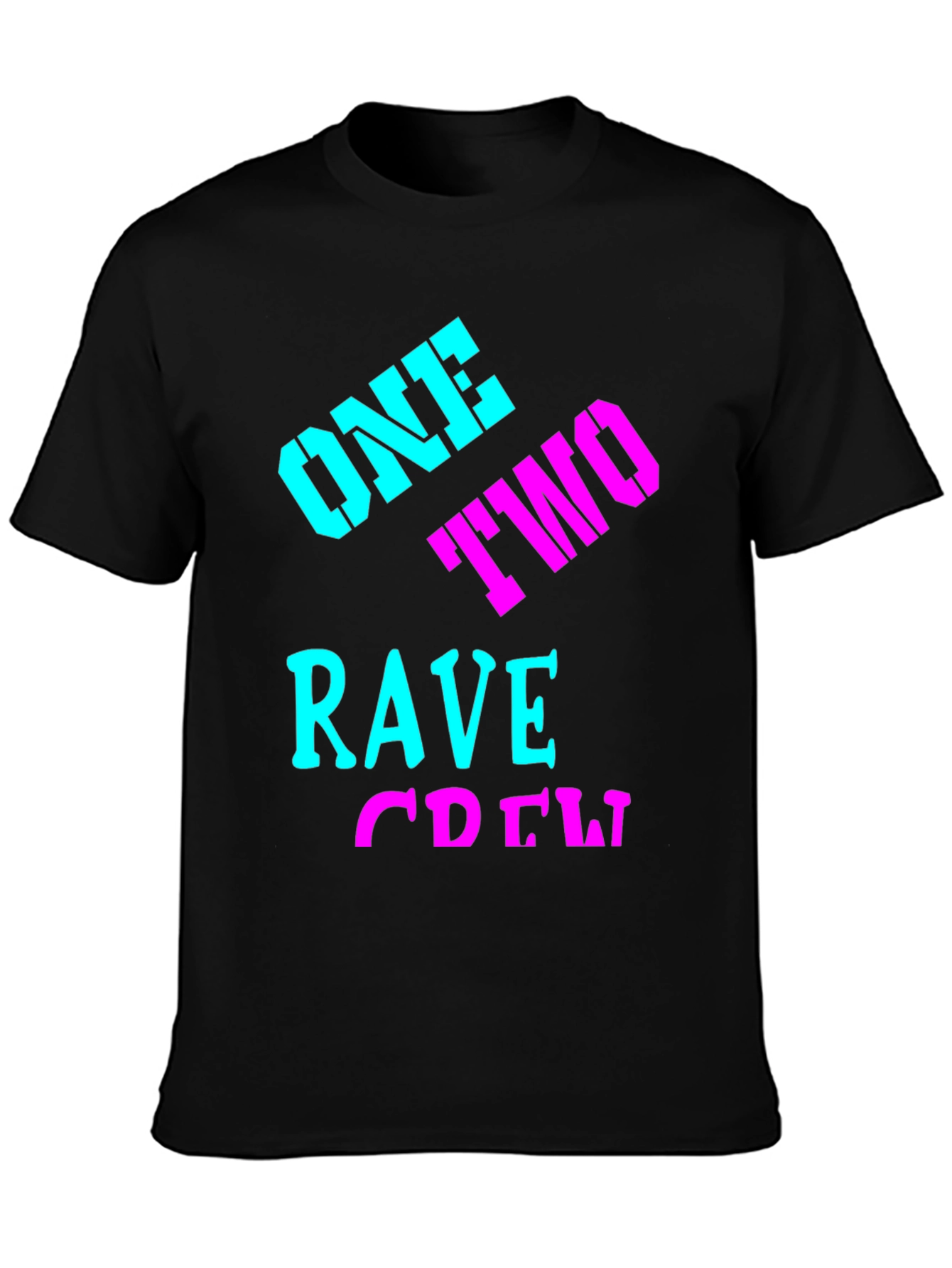 Rave Crew Black Graphic Tee