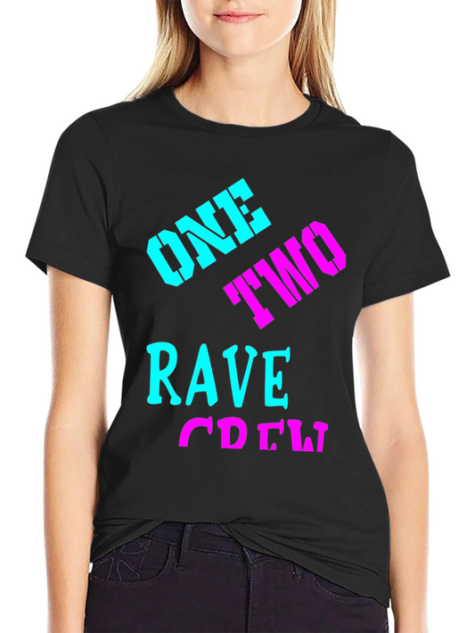 Rave Crew Black Graphic Tee