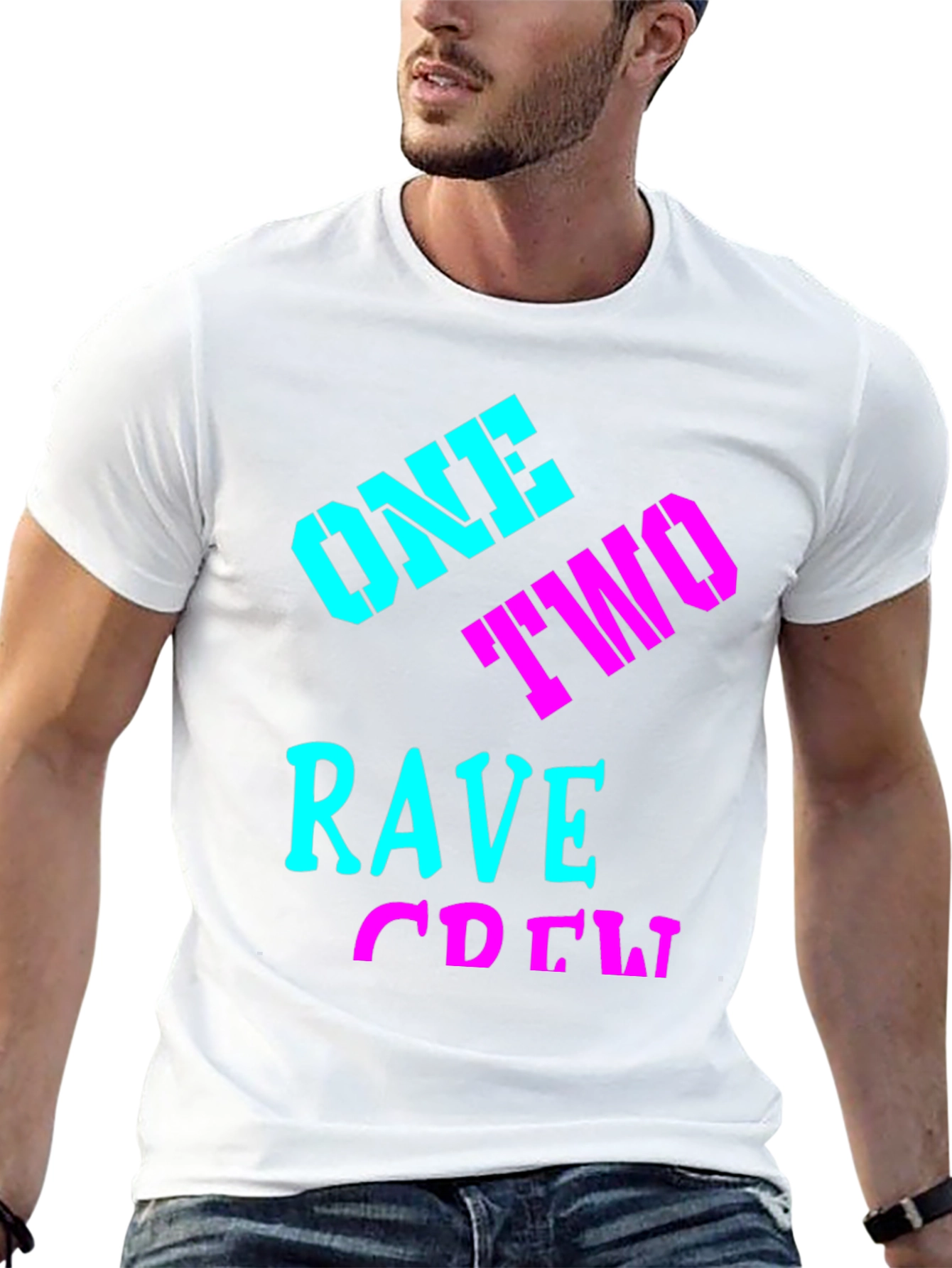 Rave Crew Black Graphic Tee