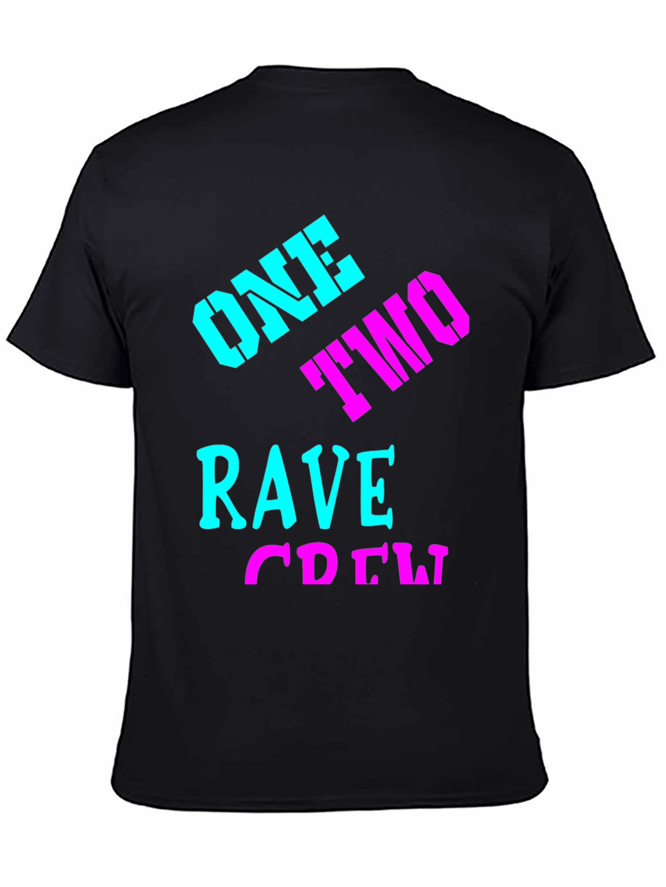 Rave Crew Black Graphic Tee