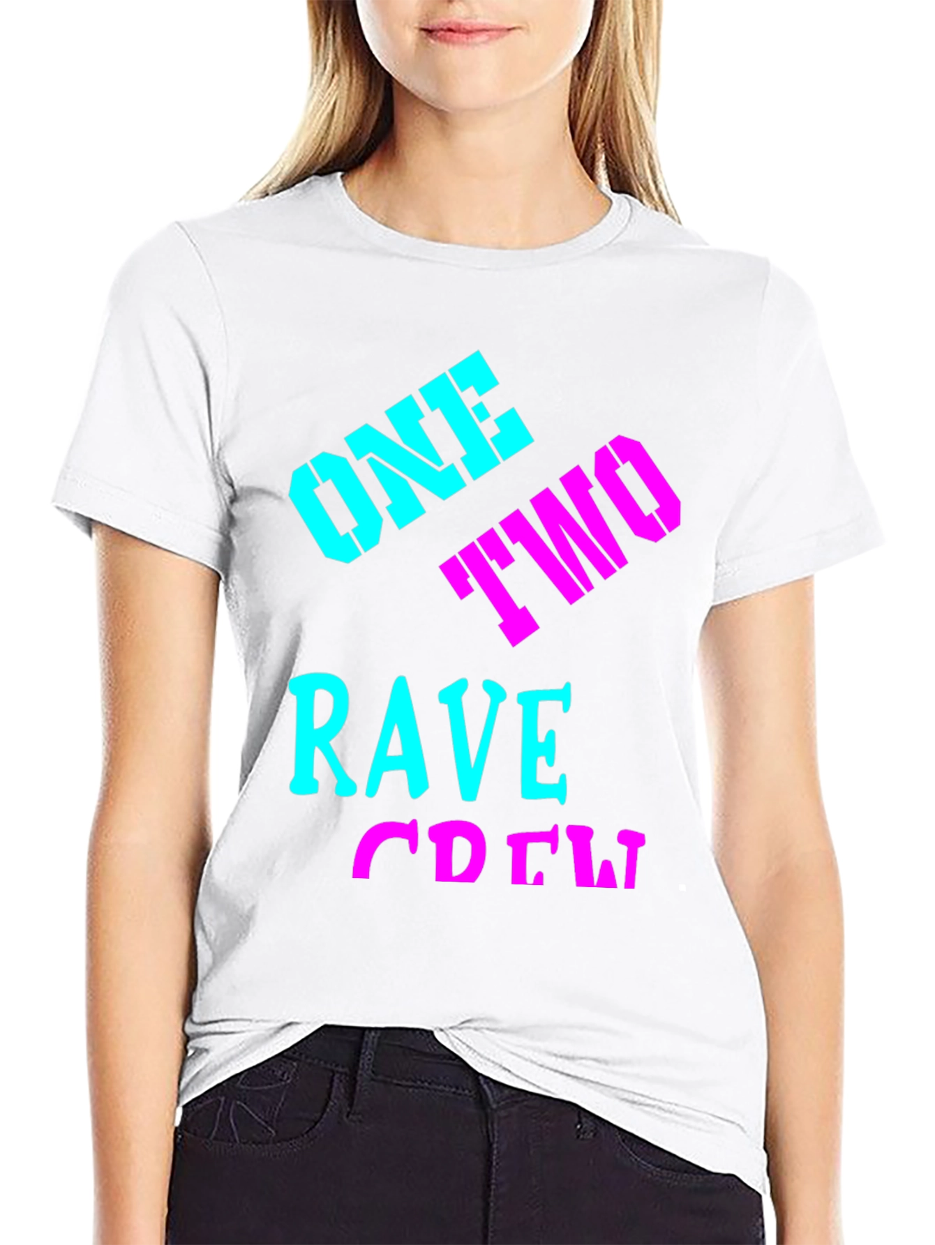 Rave Crew Black Graphic Tee