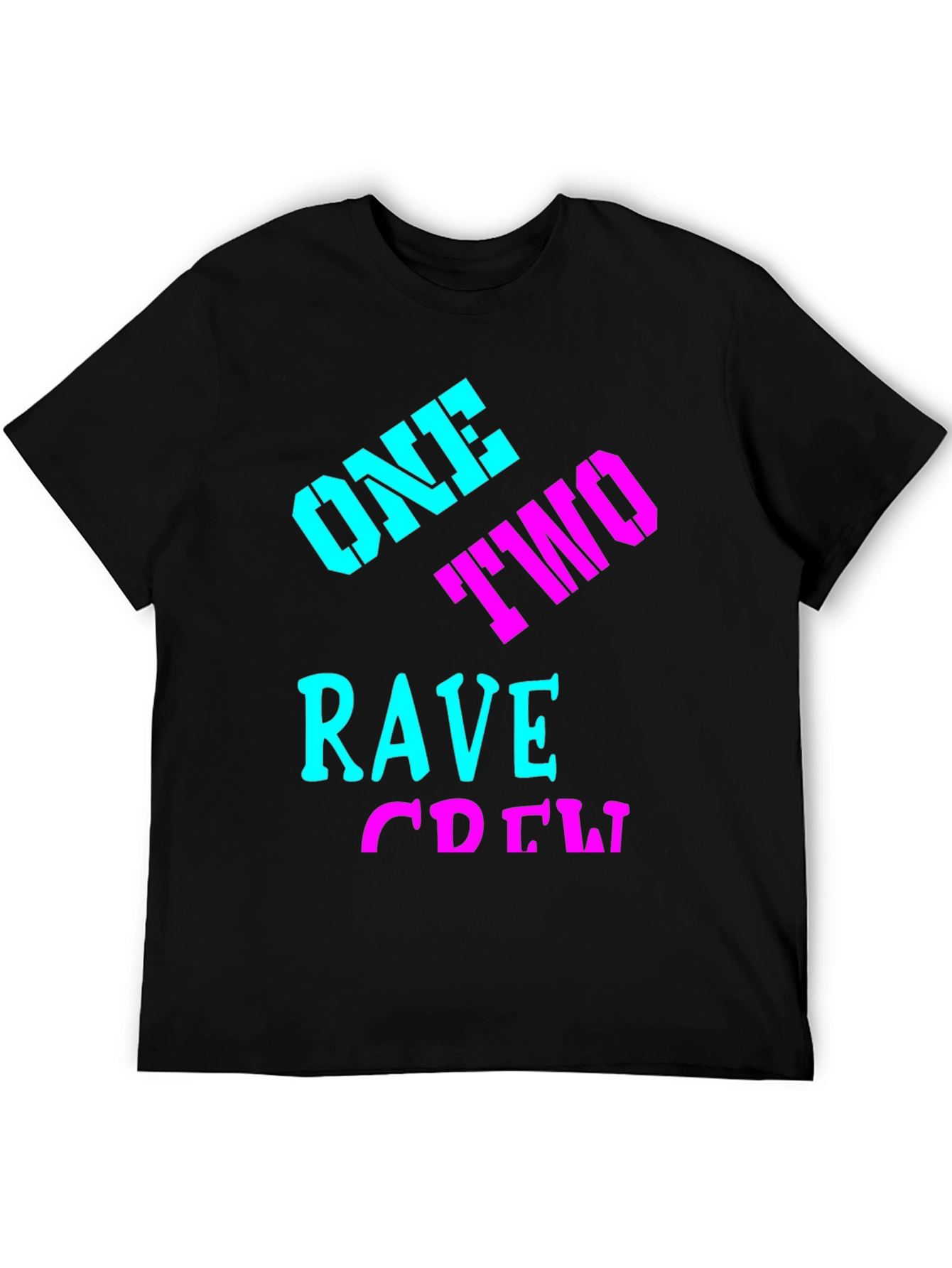 Rave Crew Black Graphic Tee