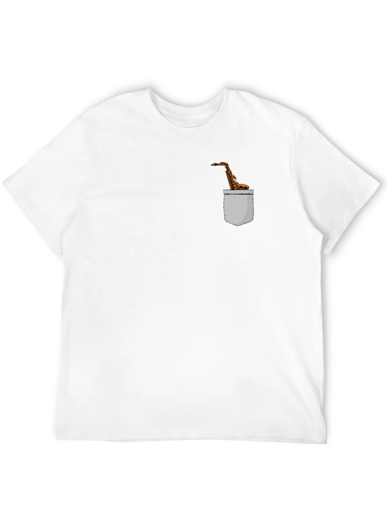 Saxophone Pocket Graphic Tee - Musicians Fashion