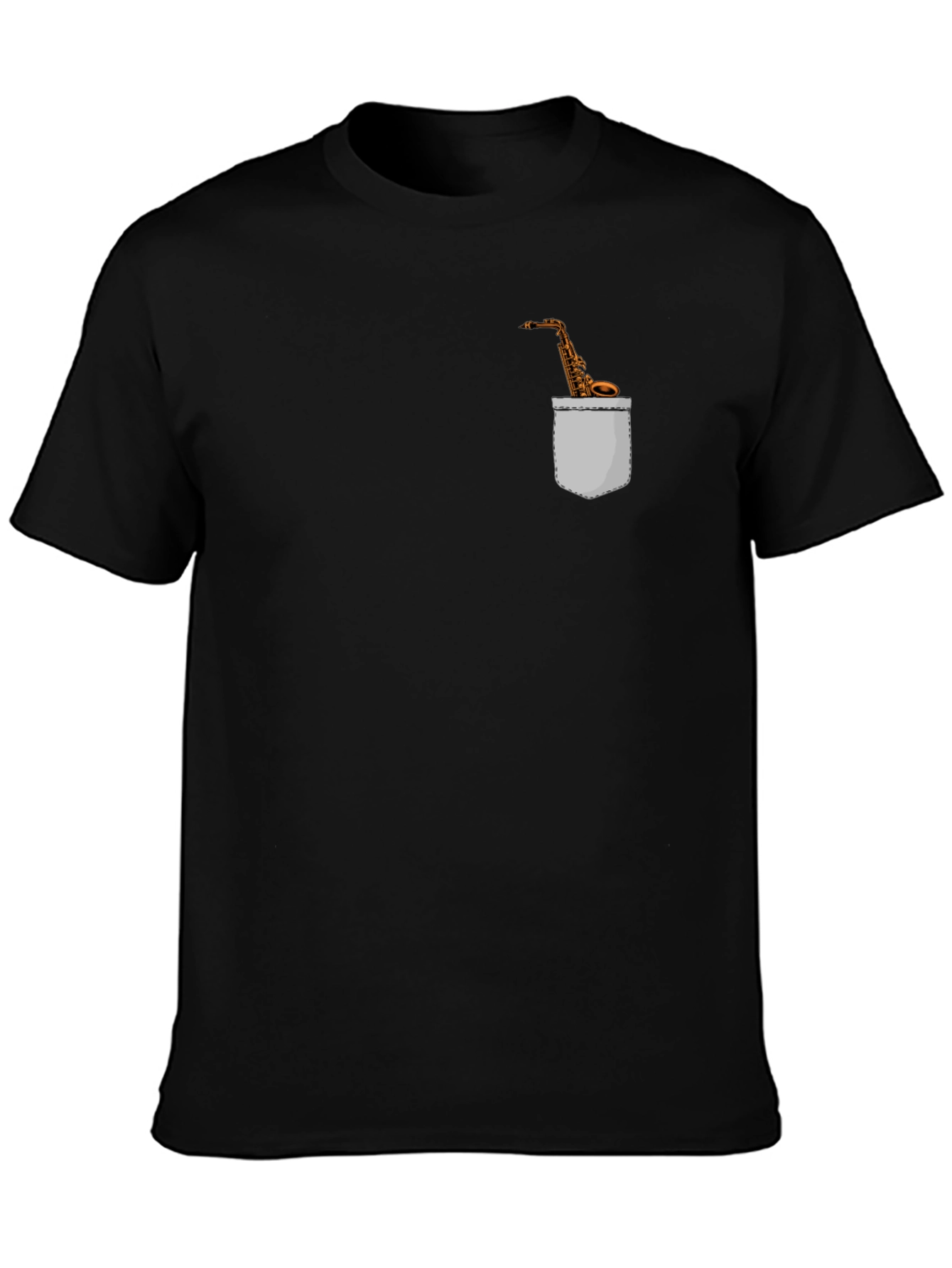 Saxophone Pocket Graphic Tee - Musicians Fashion