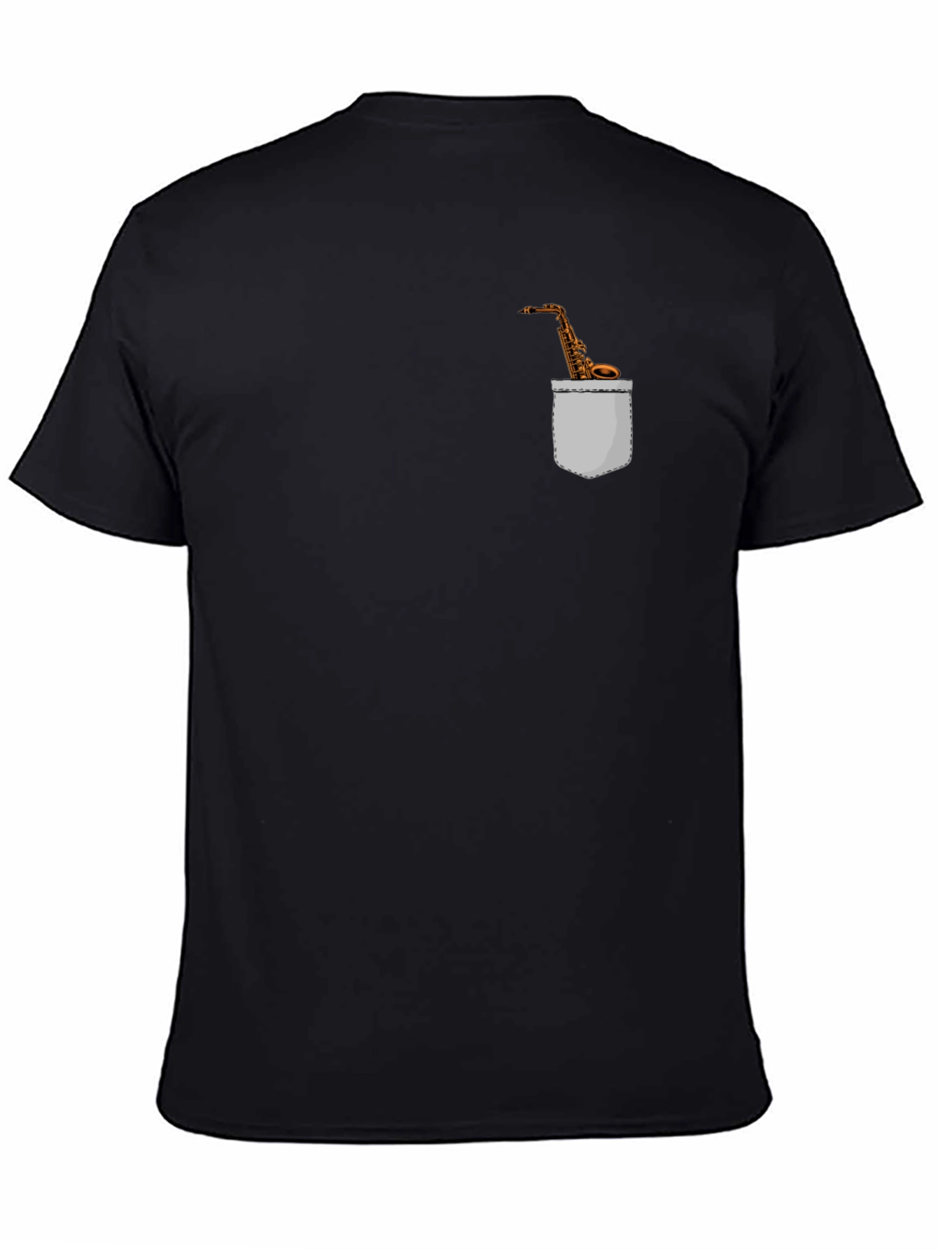 Saxophone Pocket Graphic Tee - Musicians Fashion