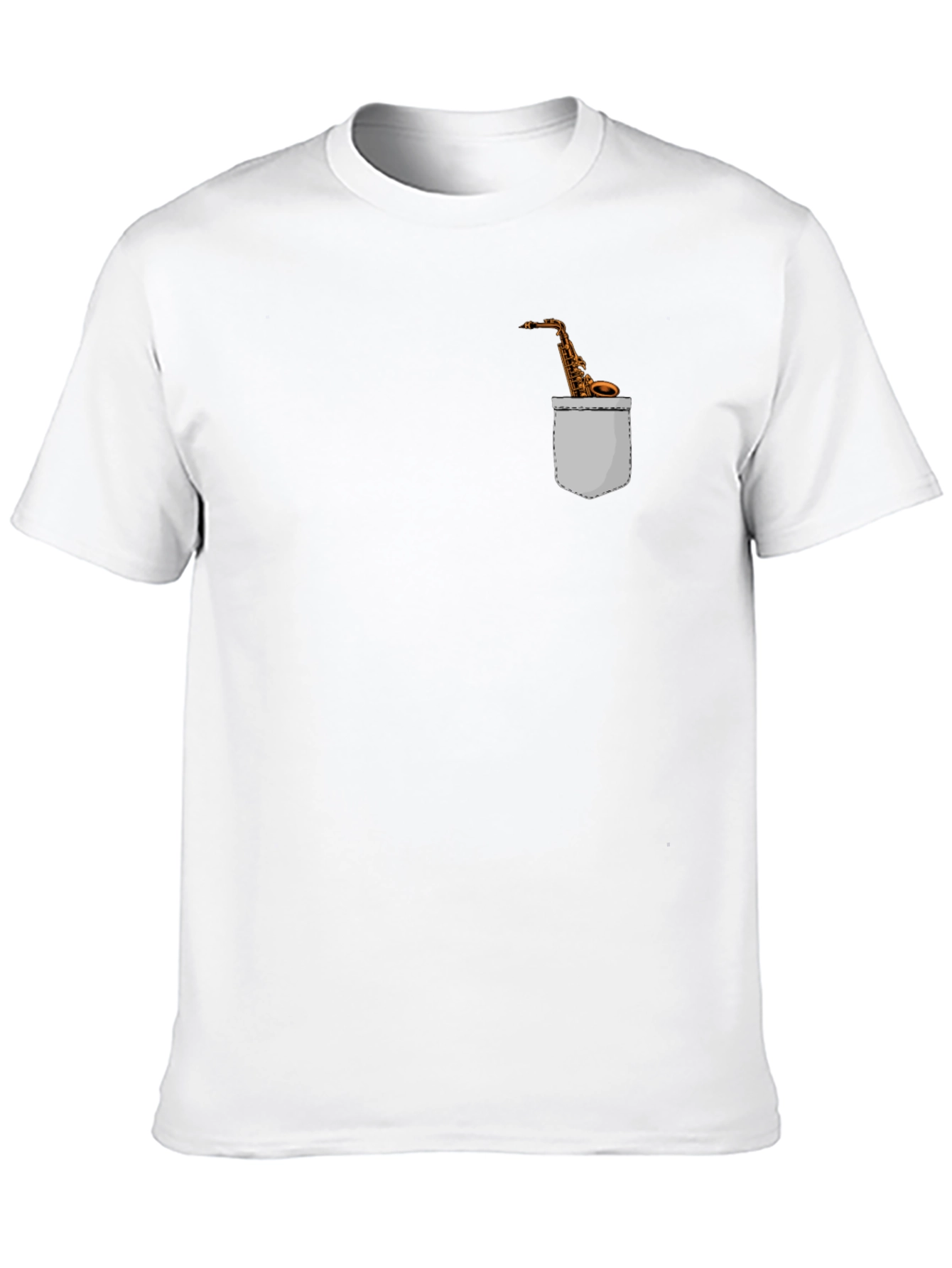 Saxophone Pocket Graphic Tee - Musicians Fashion