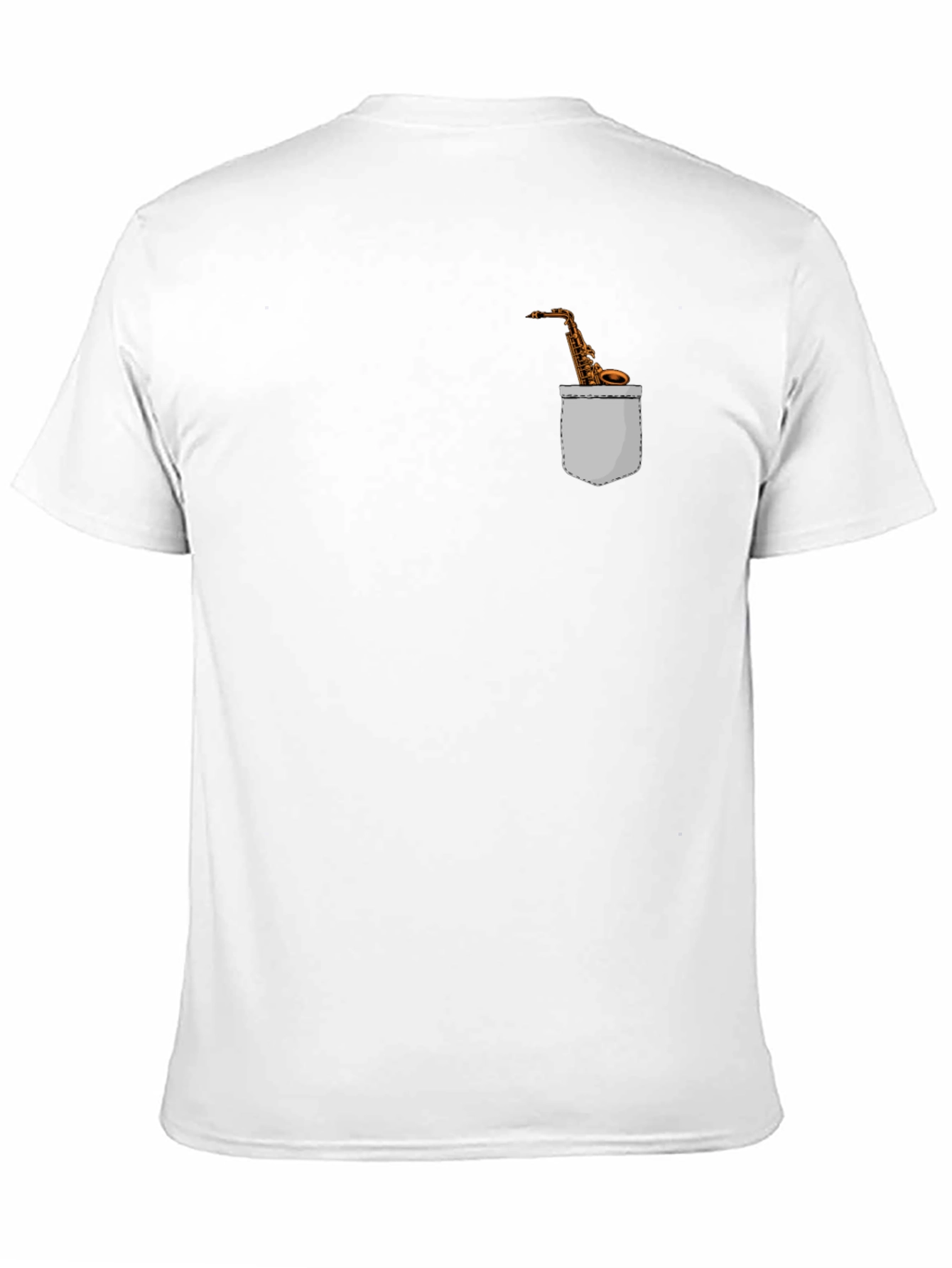 Saxophone Pocket Graphic Tee - Musicians Fashion