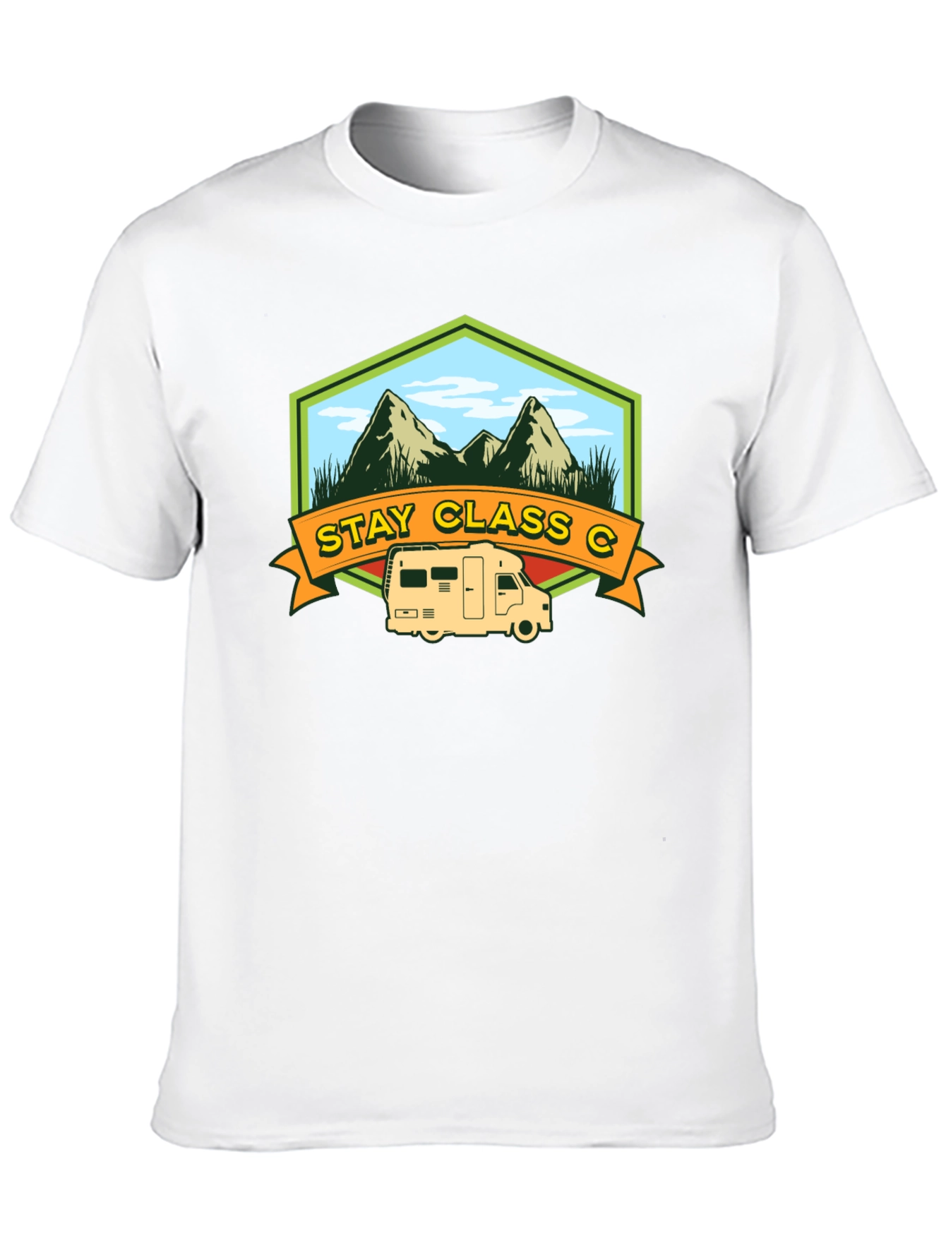 Stay Class C T-Shirt: Camping & Adventure
