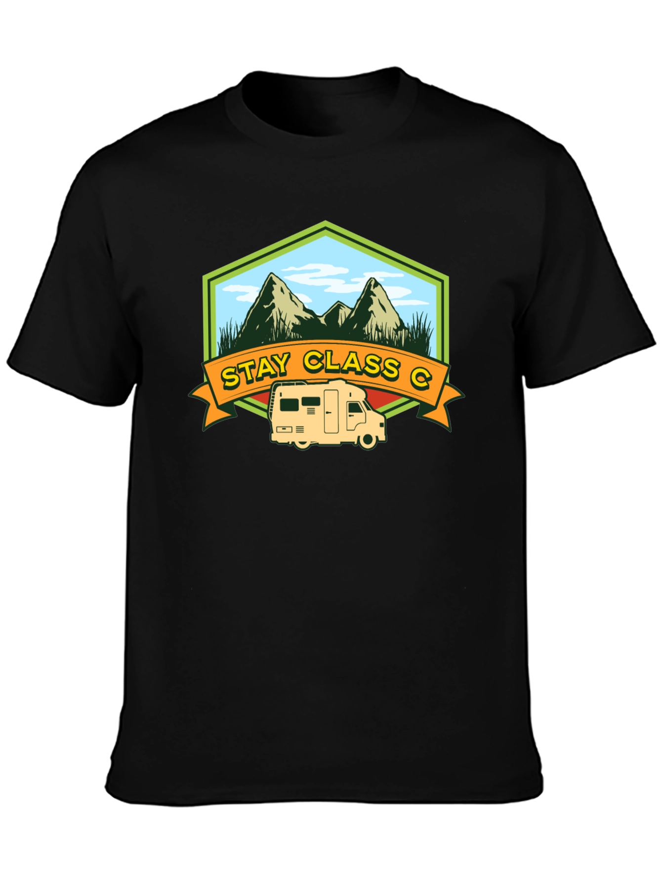 Stay Class C T-Shirt: Camping & Adventure
