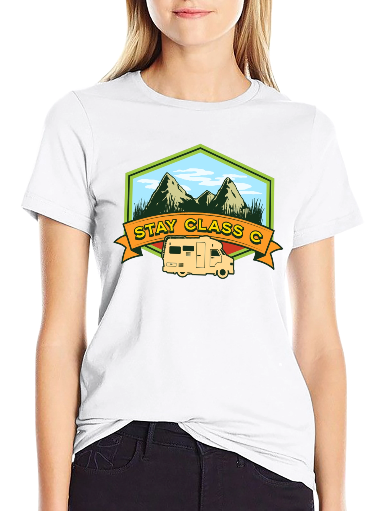 Stay Class C T-Shirt: Camping & Adventure