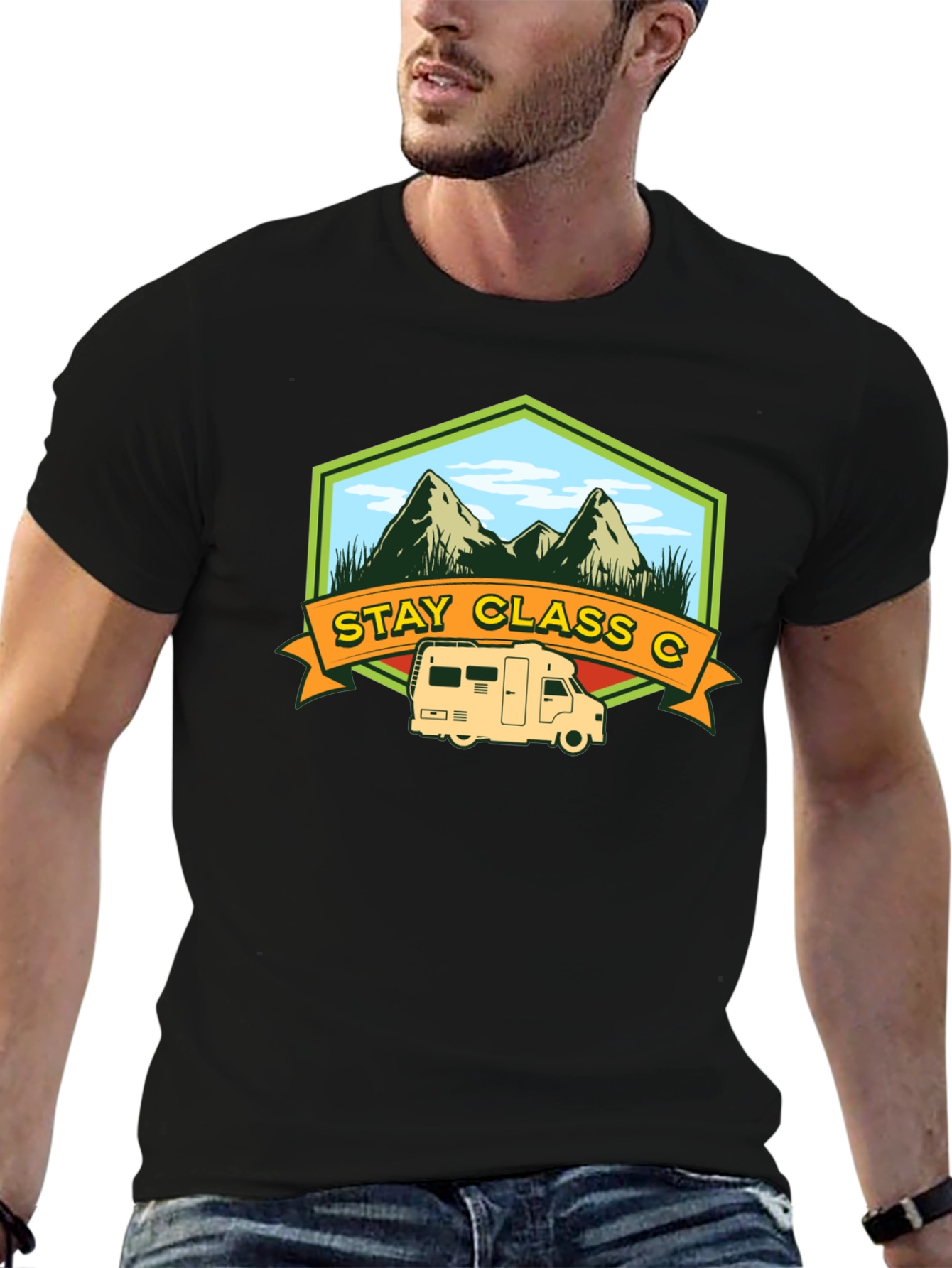 Stay Class C T-Shirt: Camping & Adventure