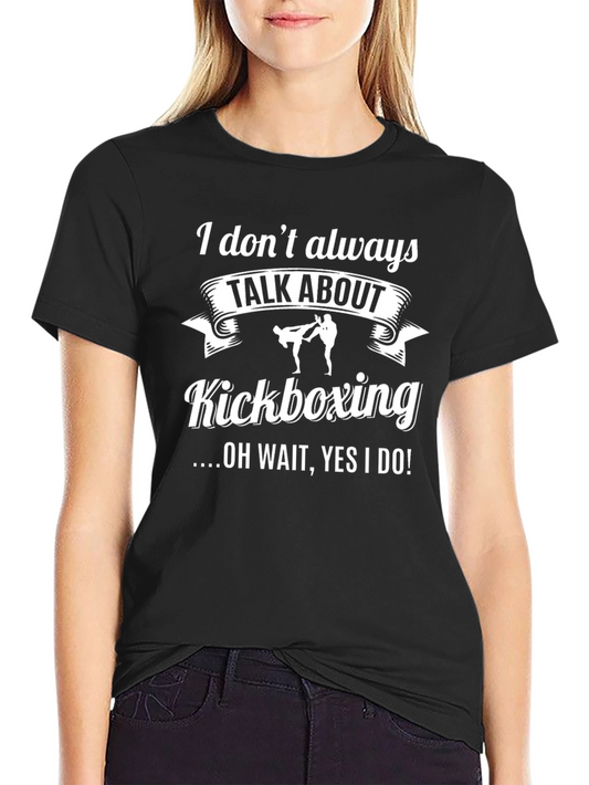 Kickboxing Graphic Tee - Black Cotton Blend