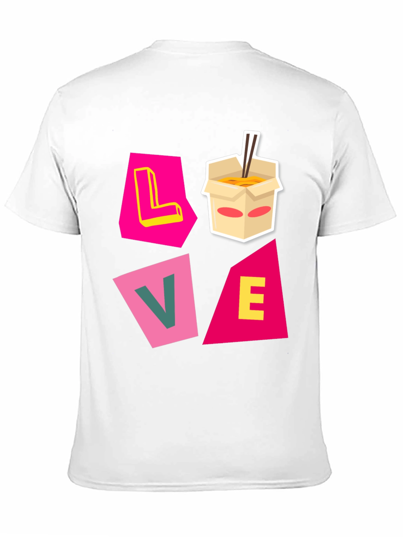 Love Noodles Black Graphic Tee
