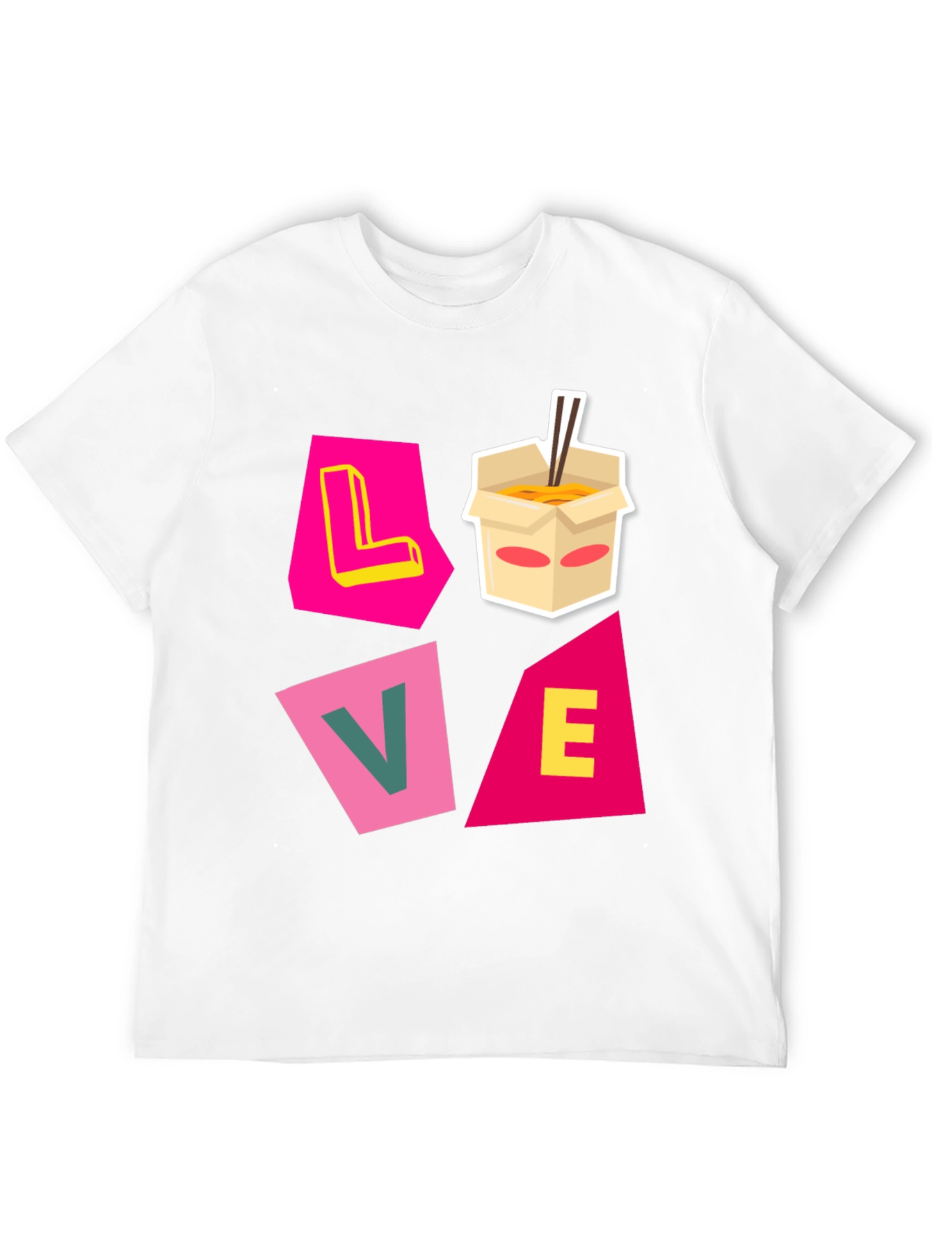 Love Noodles Black Graphic Tee