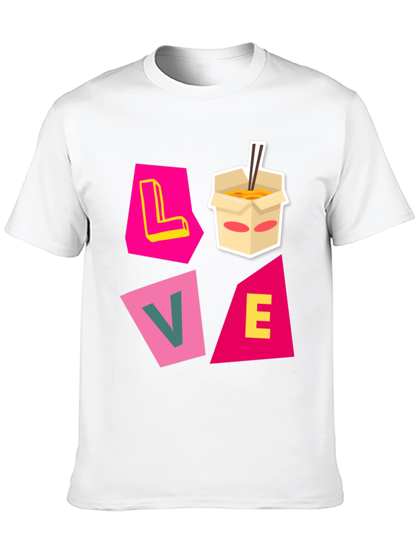 Love Noodles Black Graphic Tee
