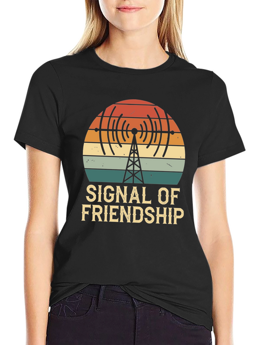 Signal of Friendship T-Shirt - Vintage Style