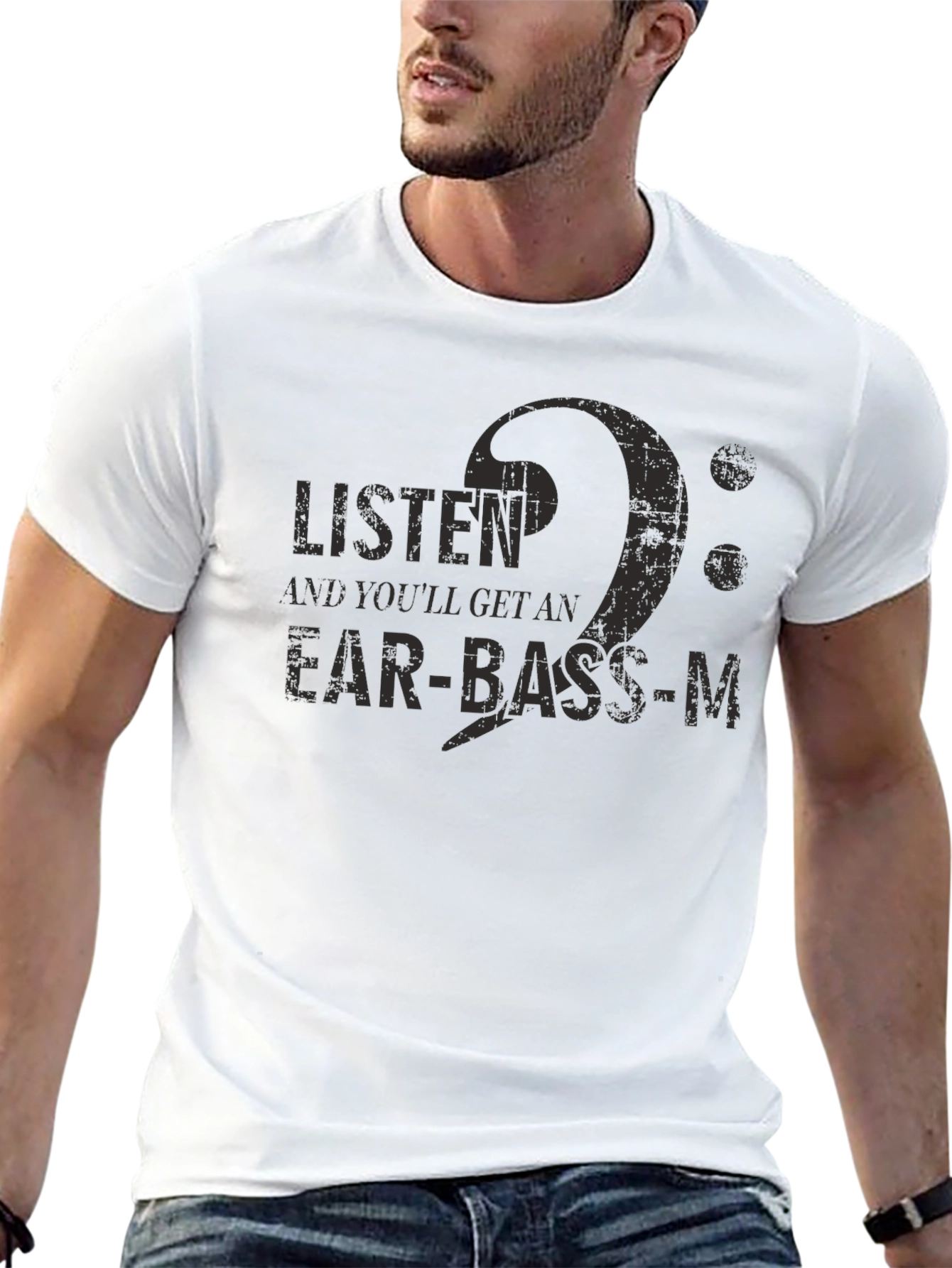 Ear-Bass-M Graphic Tee - Musician T-Shirt