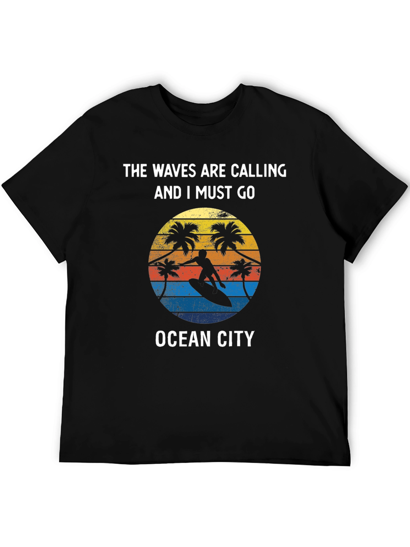 Ocean City Surfer T-Shirt - Waves Are Calling Tee