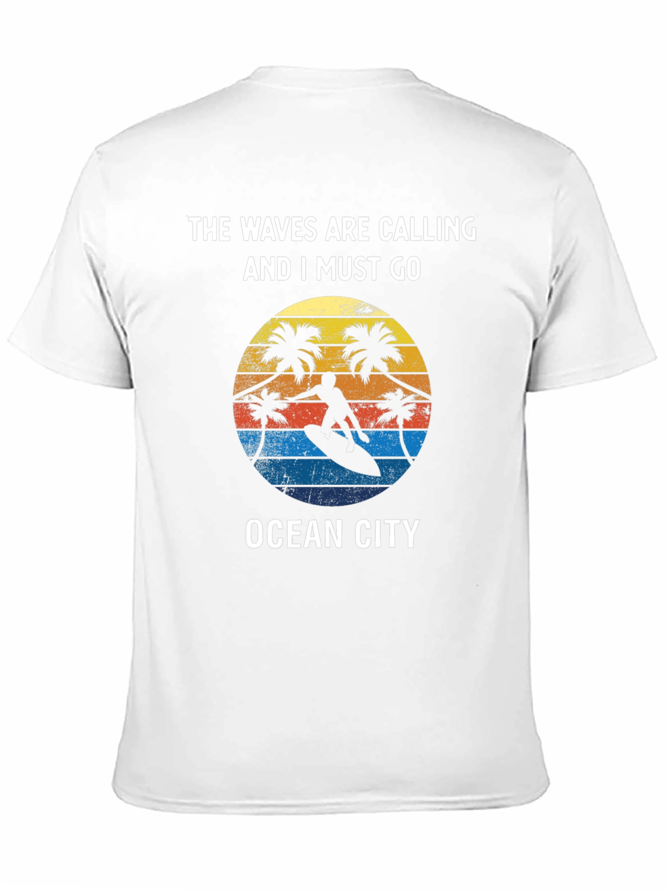 Ocean City Surfer T-Shirt - Waves Are Calling Tee