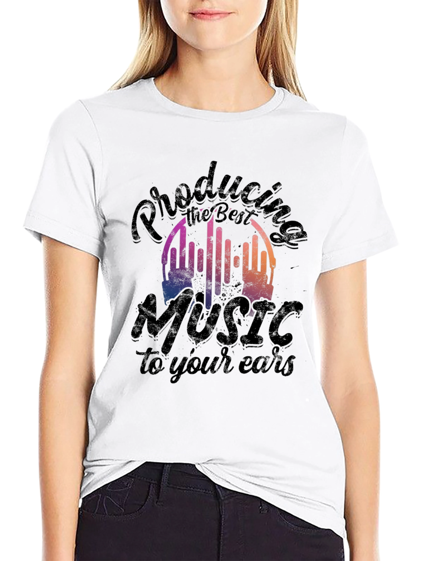 Producing the Best Music Black T-Shirt