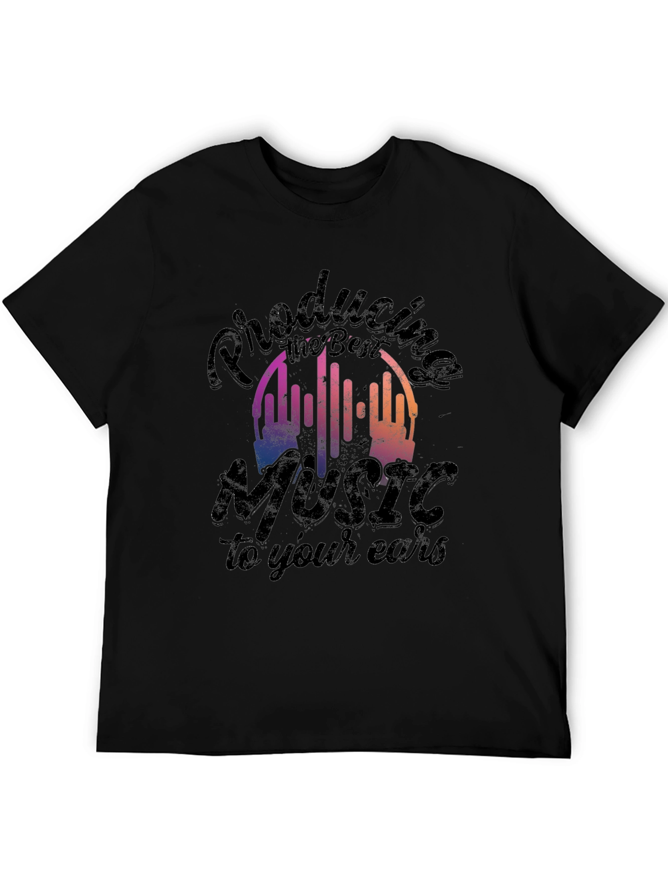 Producing the Best Music Black T-Shirt