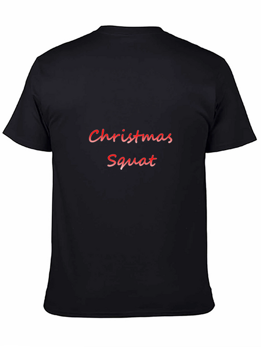 Christmas Squat Black T-Shirt
