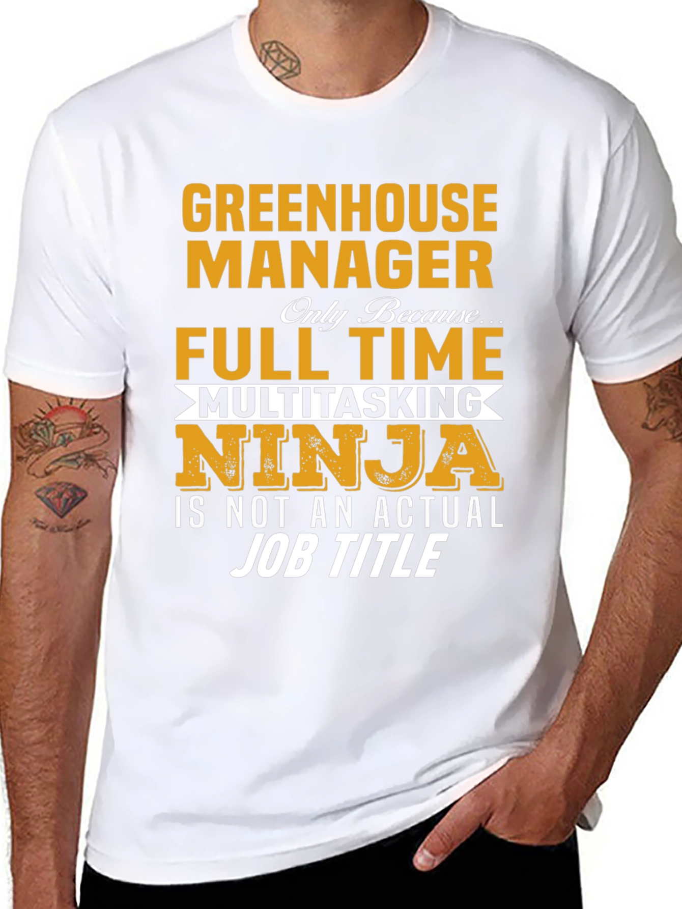 Greenhouse Manager T-Shirt - Multitasking Ninja Design