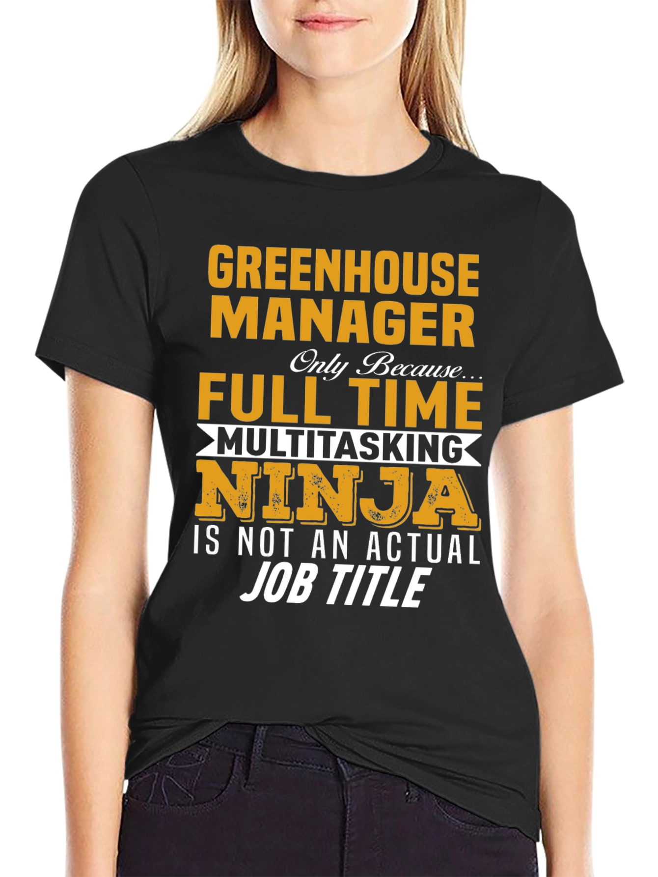 Greenhouse Manager T-Shirt - Multitasking Ninja Design