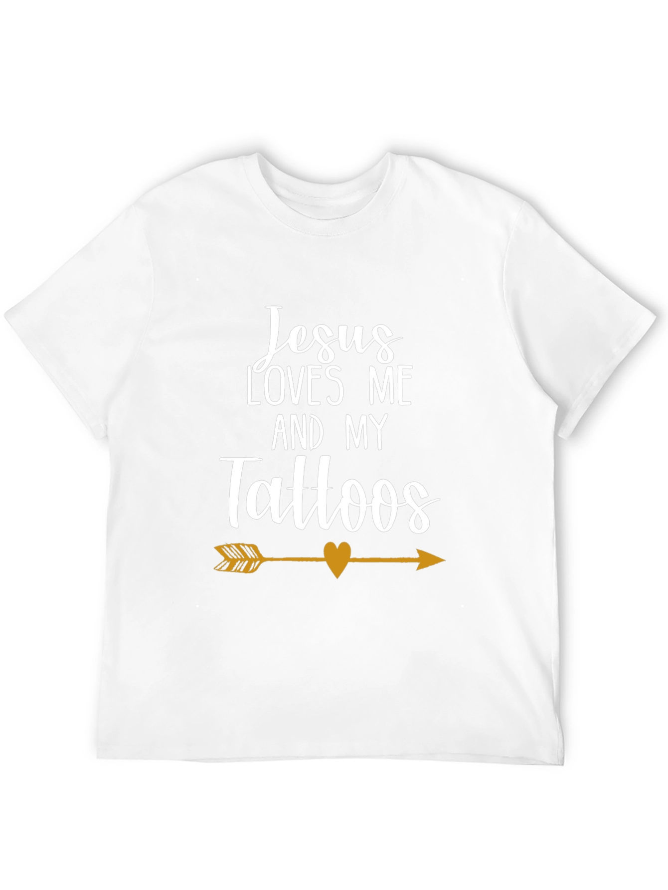 Jesus Loves Me & My Tattoos Arrow Graphic Tee