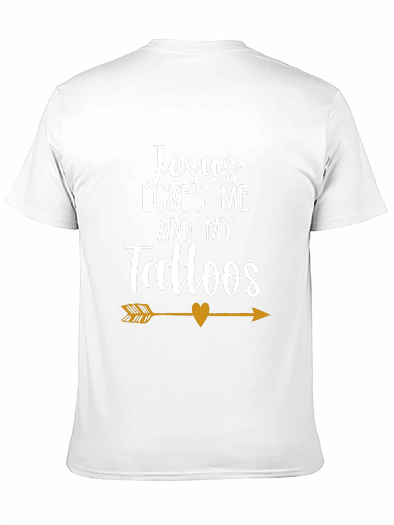 Jesus Loves Me & My Tattoos Arrow Graphic Tee