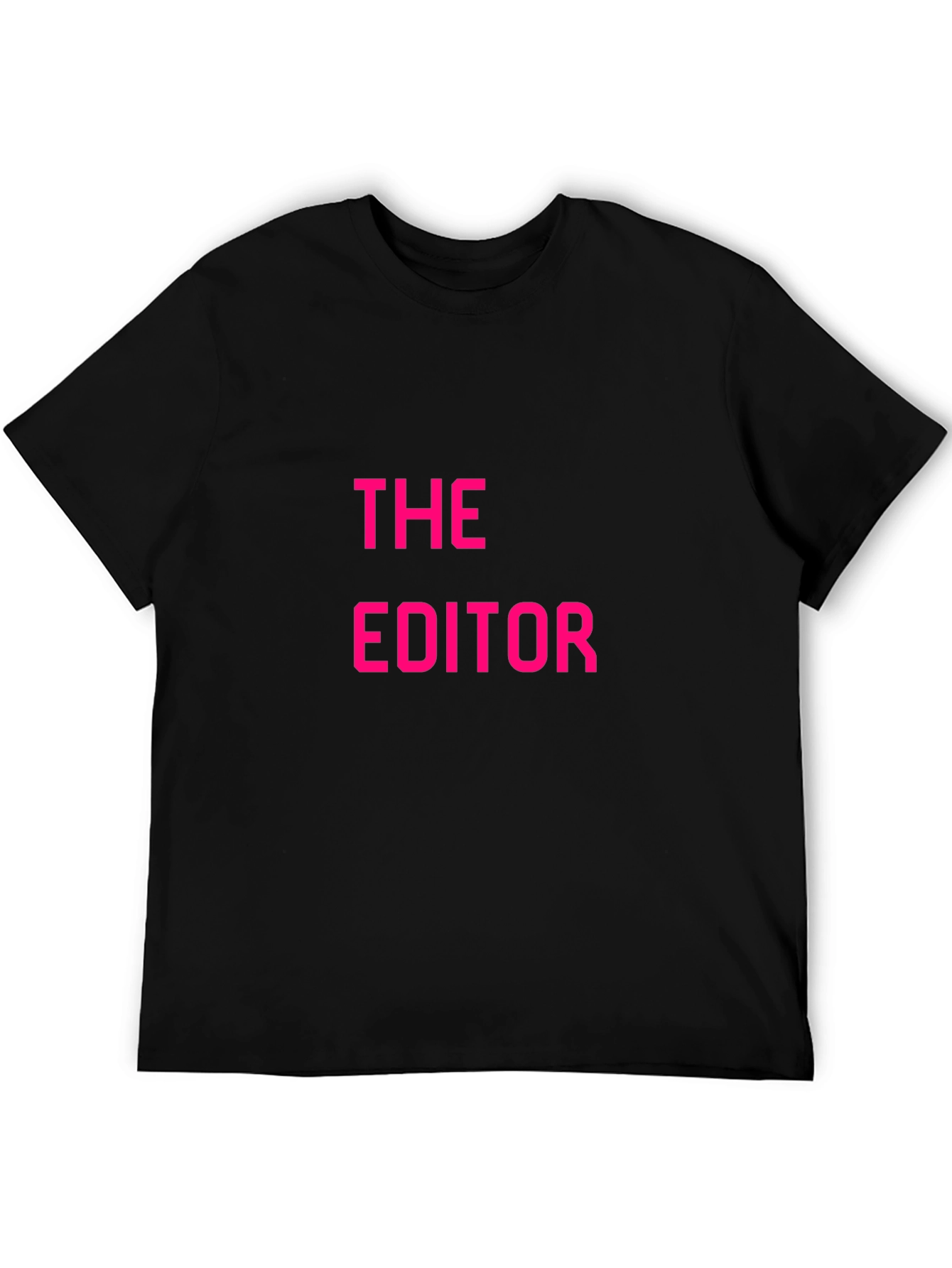 The Editor Graphic Tee - Black Cotton T-Shirt