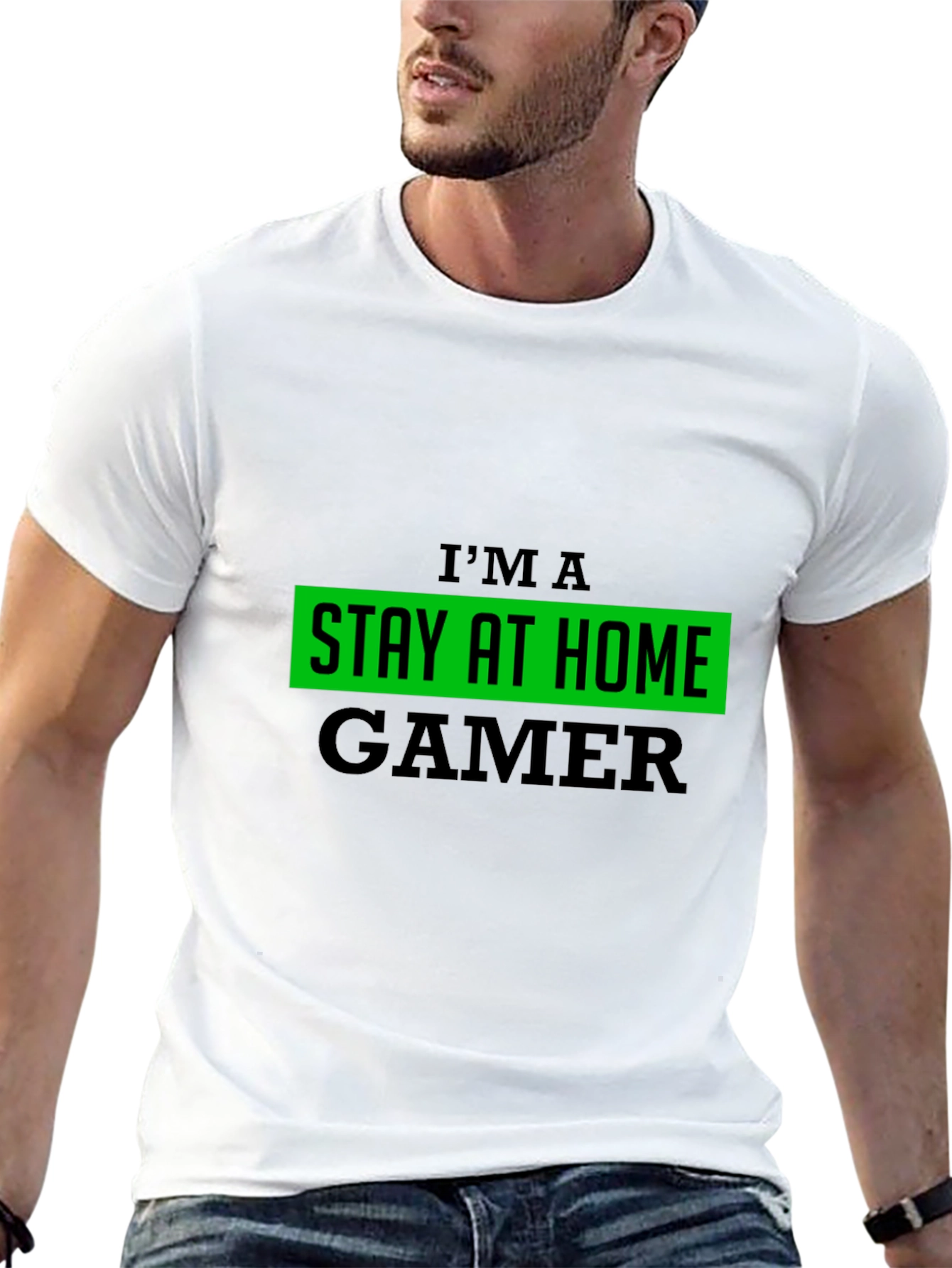 Stay At Home Gamer Black T-Shirt