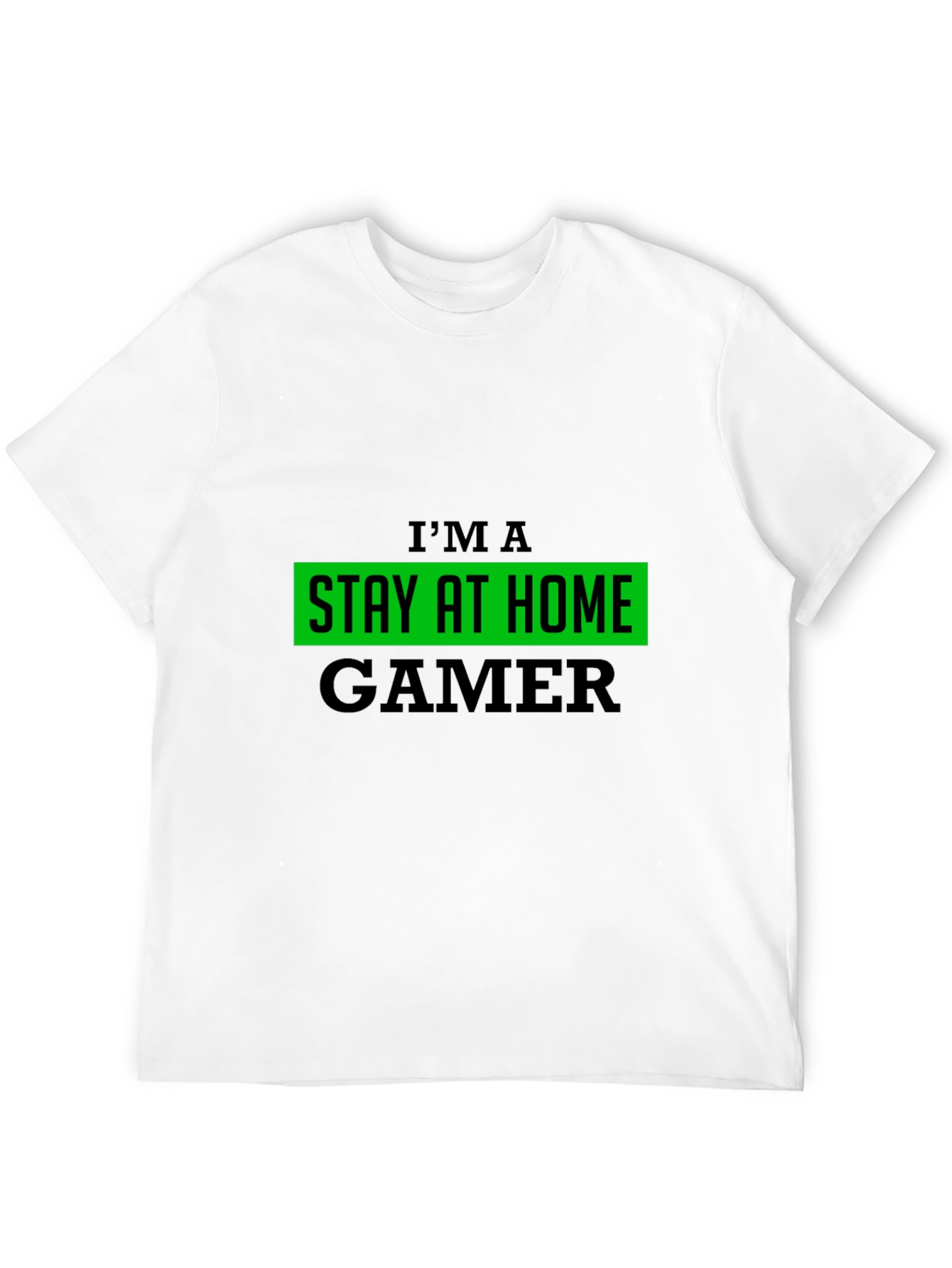 Stay At Home Gamer Black T-Shirt
